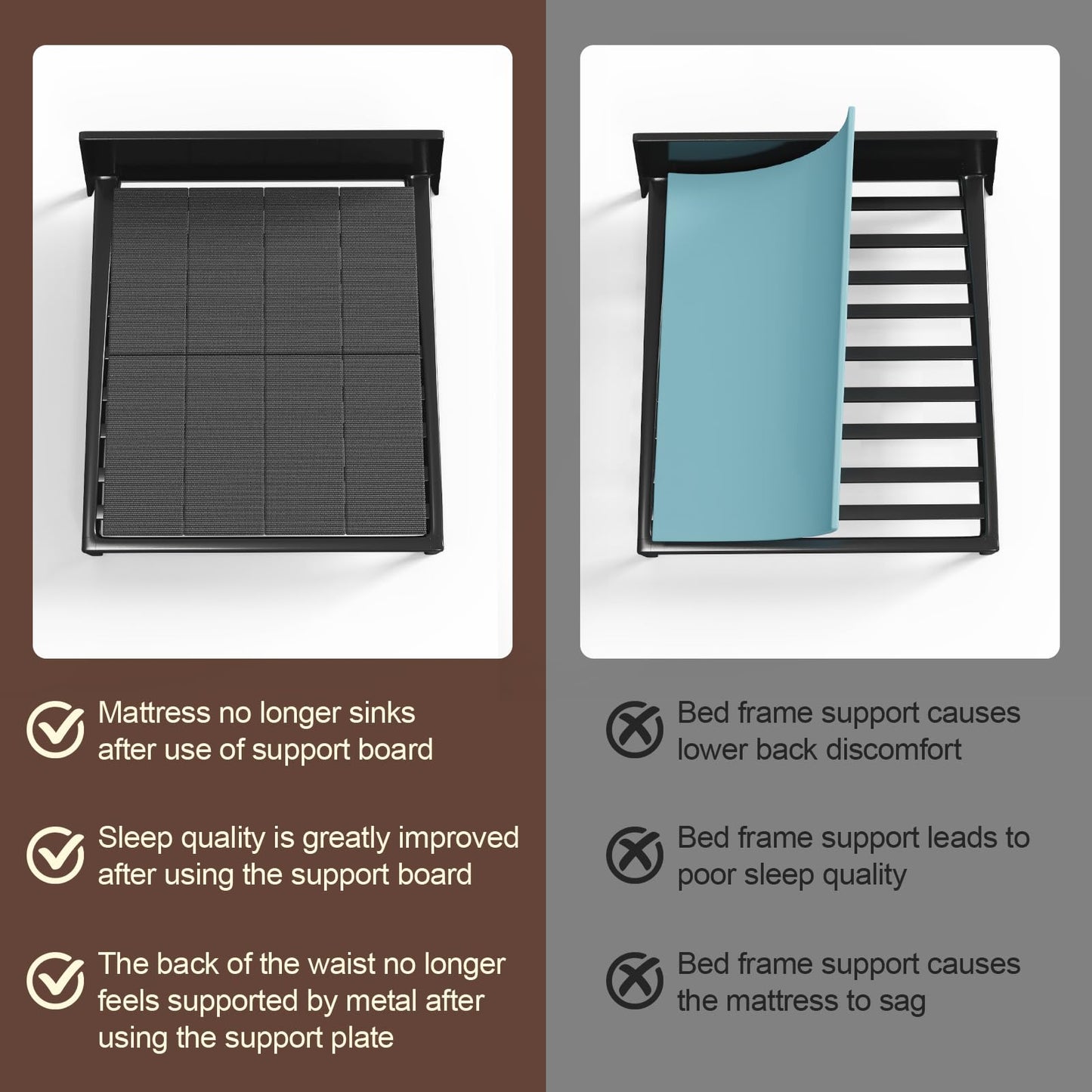 Folding Spring Box,75 * 38'', Large Double Bed 10MM, Bed Support Flat Noodles,Light and Thin, Breathable