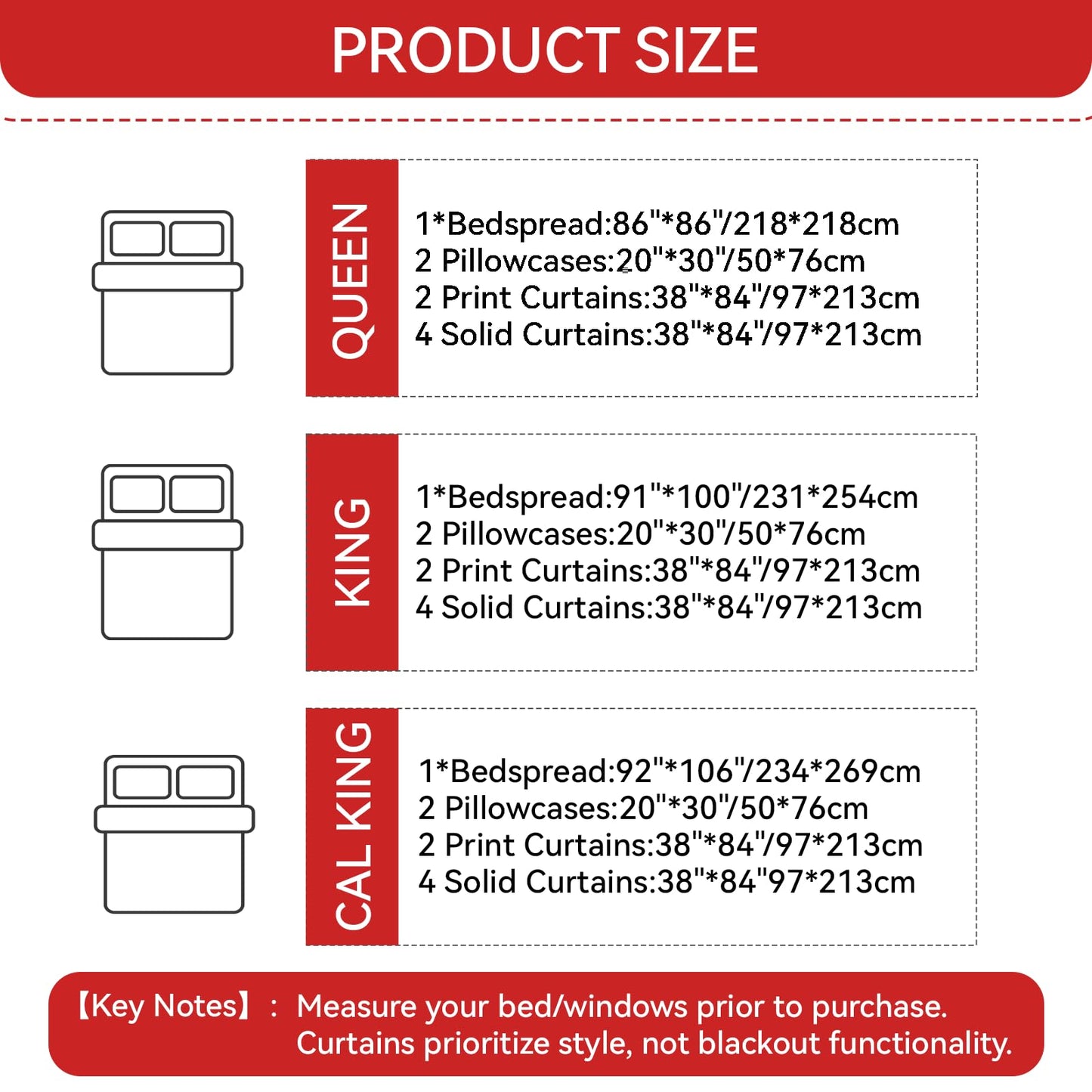 CozyCreatures Vintage Boho Red Rose King Light Comforter Set, 9-Piece Bed in a Bag with Curtains, Brushed Microfiber Bedspread Set with Matching Curtains for Master Bedroom, Machine Washable