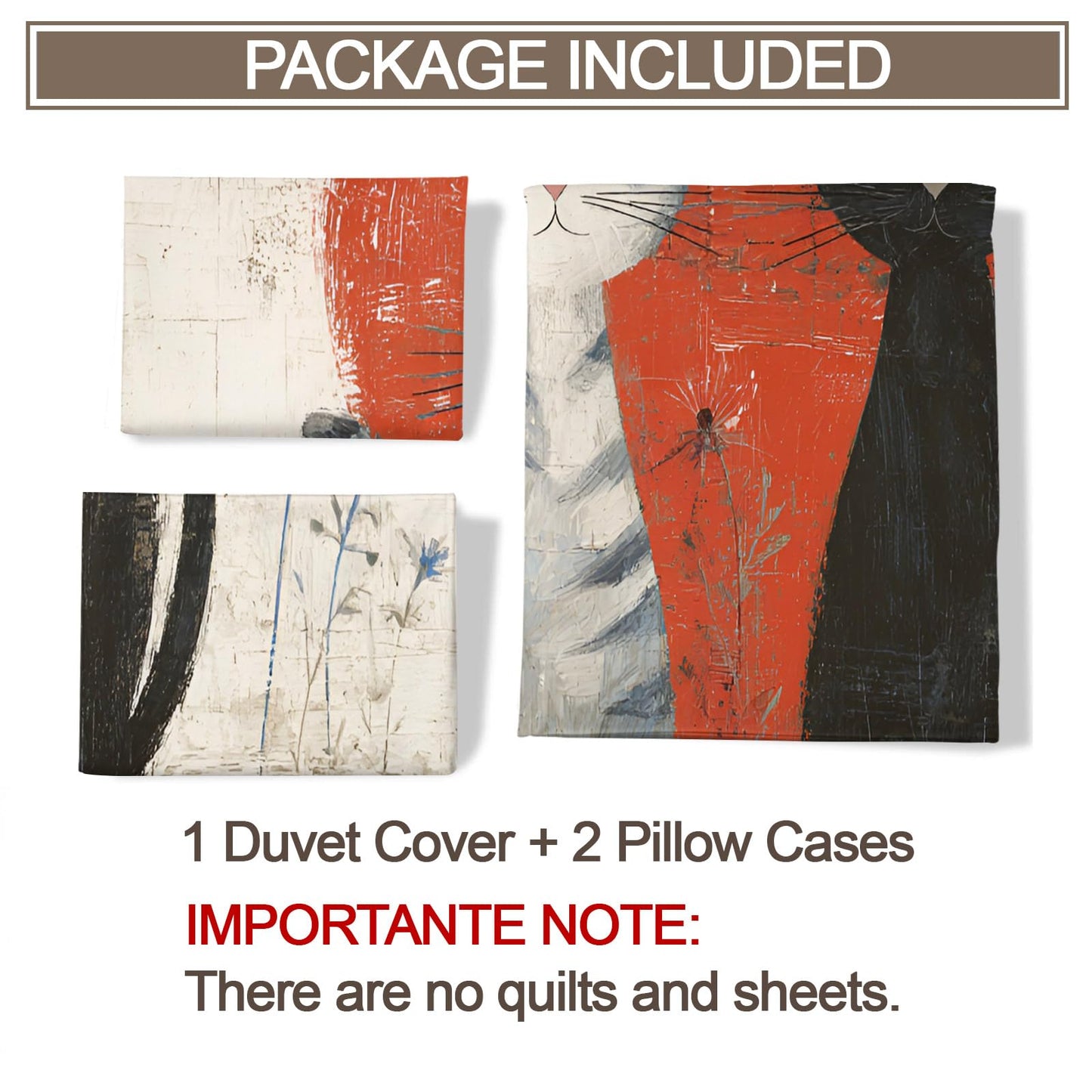 ZAMODE Cat Comforter Cover Oversized King Size 120" x 98", Cartoon Cat Duvet Cover, Fantasy Pet Kitten Bedding Set with 2 Pillowcases