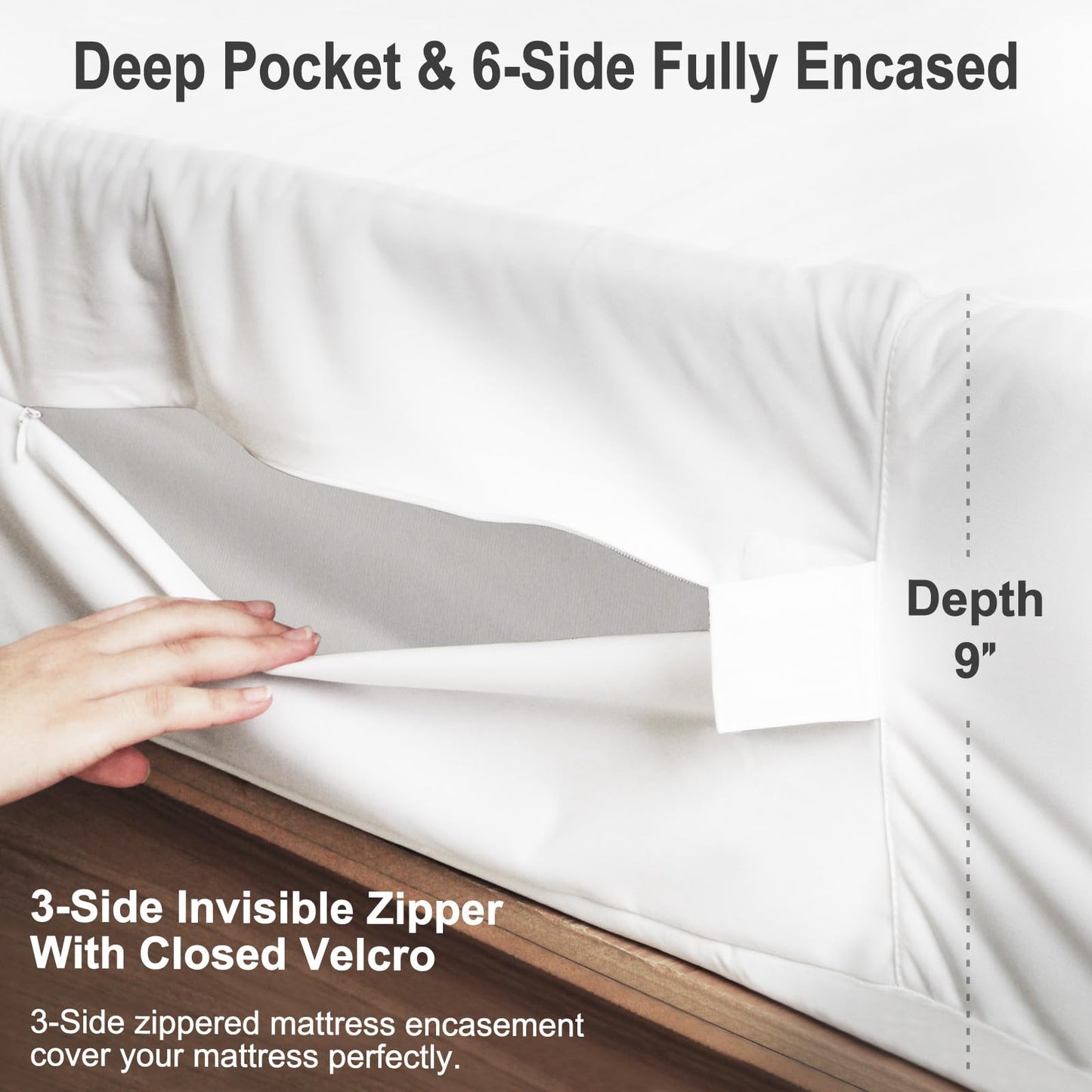 Waterproof Mattress Protector 2 Pack Twin XL 39"x80", Ptsuker Zippered Mattress Cover Hypoallergenic Noiseless, Blocks Out Dirt Dust and Moisture
