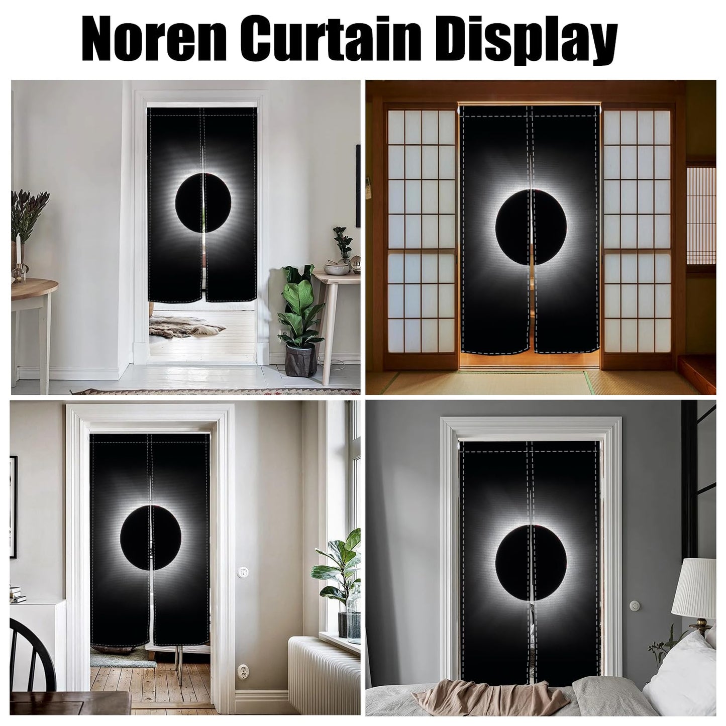 XMJJKUF Noren Japanese Doorway Curtain Japanese Style Feng Shui Window Treatment Long Door Curtain Tapestry Panel for Wall Hanging Bistro Room Privacy Partition Bedroom Home Decors,33.5"x 70.9"