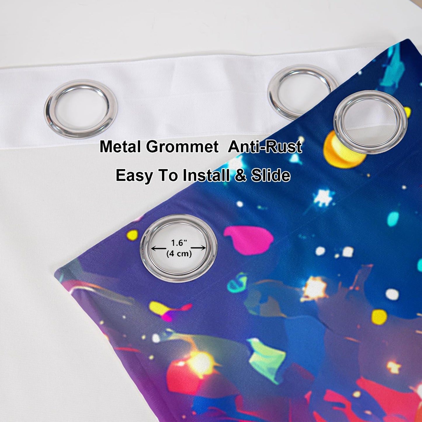 AILONEN 3D Astronaut Curtains for Kids Bedroom, Outer Space Galaxy Window Drapes for Boys Girls, 52" W x 84" H Blue Black Space Theme Grommet Curtains 2 Panels