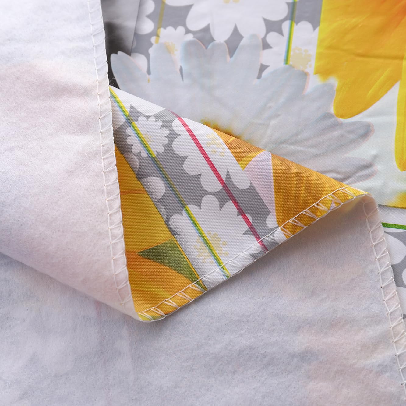 Heavy Duty Vinyl Tablecloth with Flannel Backing Waterproof Oil-Proof Plastic Table Cloth Stain-Resistant Wipeable Rectangle or Square Table Cover for Indoor and Outdoor ( Sunflower, 54X54 Inch)