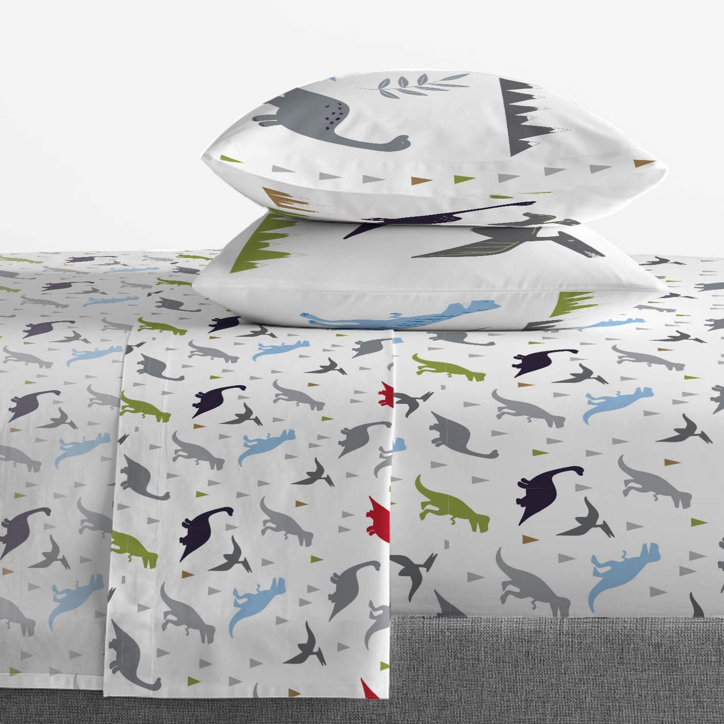 Jay Franco Trend Collector Dinosaur Roar 7 Piece Full Bed Set - Includes Comforter & Sheet Set - Super Soft Fade Resistant Microfiber Bedding