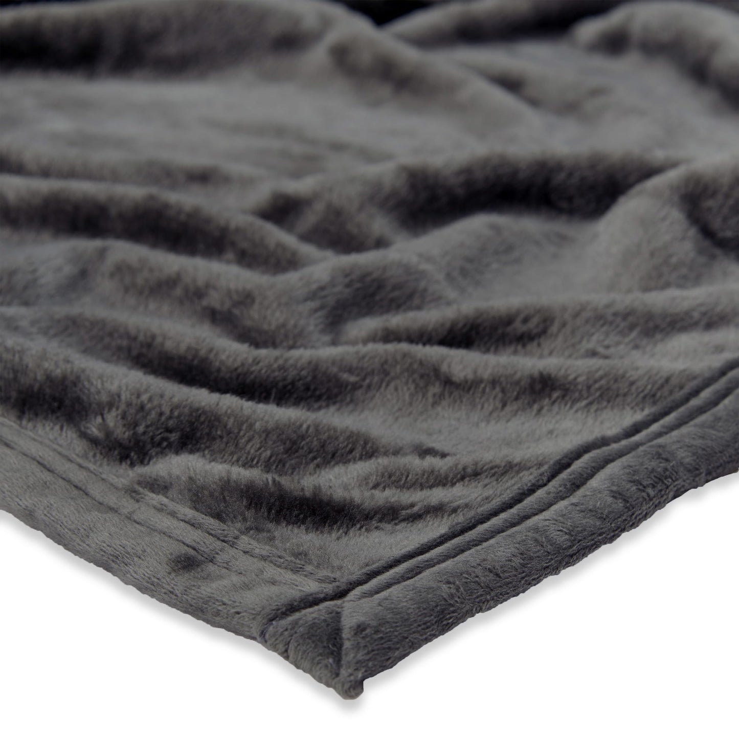 Northwest Ashford Home Cozy Oversized Family Throw Blanket, Slate 108 x 120 inches