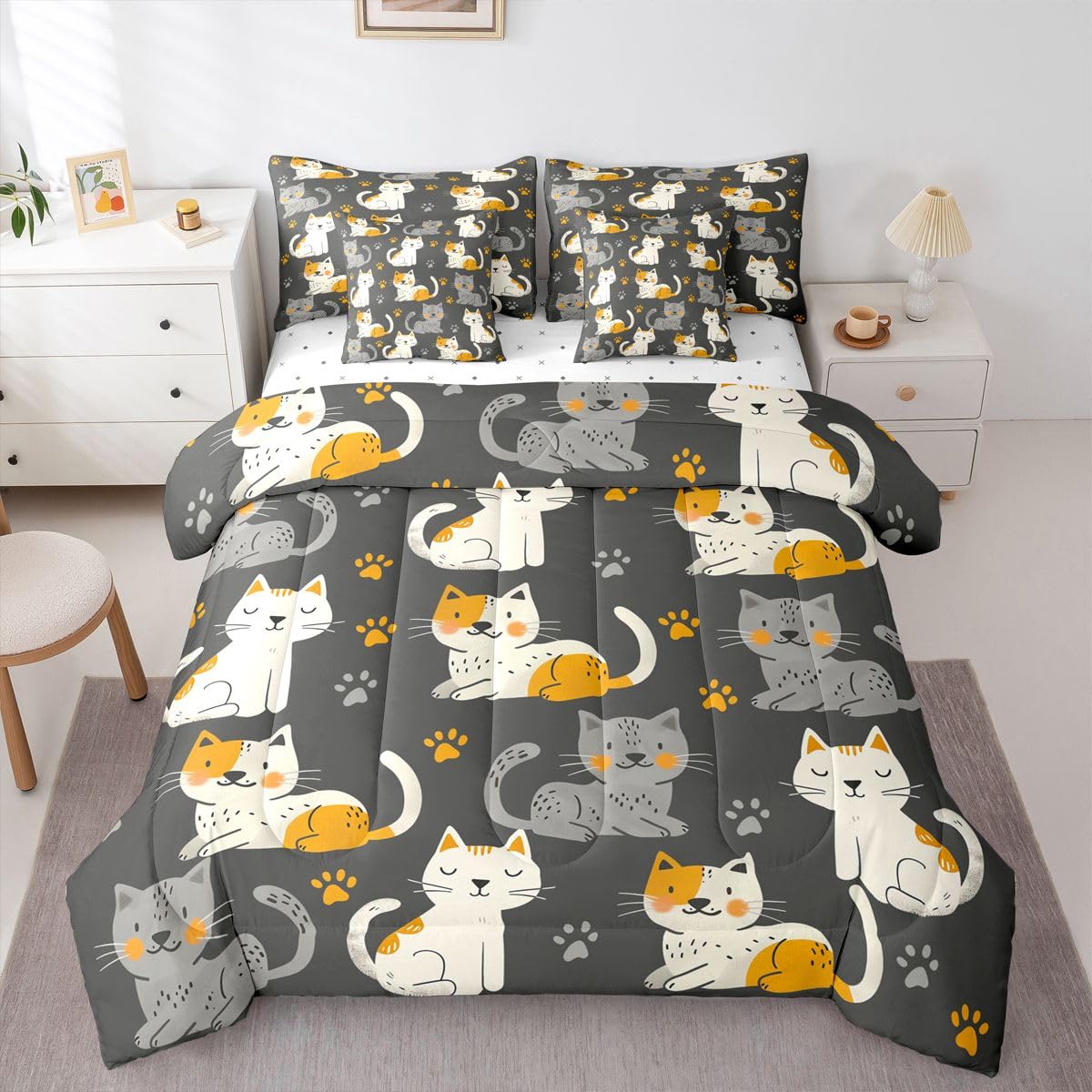 jejeloiu Boho Comforter Set with Sheets 7 Piece Twin Size Southwest Native American Design Bed in a Bag Kids Boys Girls Western Decor Bedding Set Bedroom Decor Breathable Soft Lightweight Microfiber