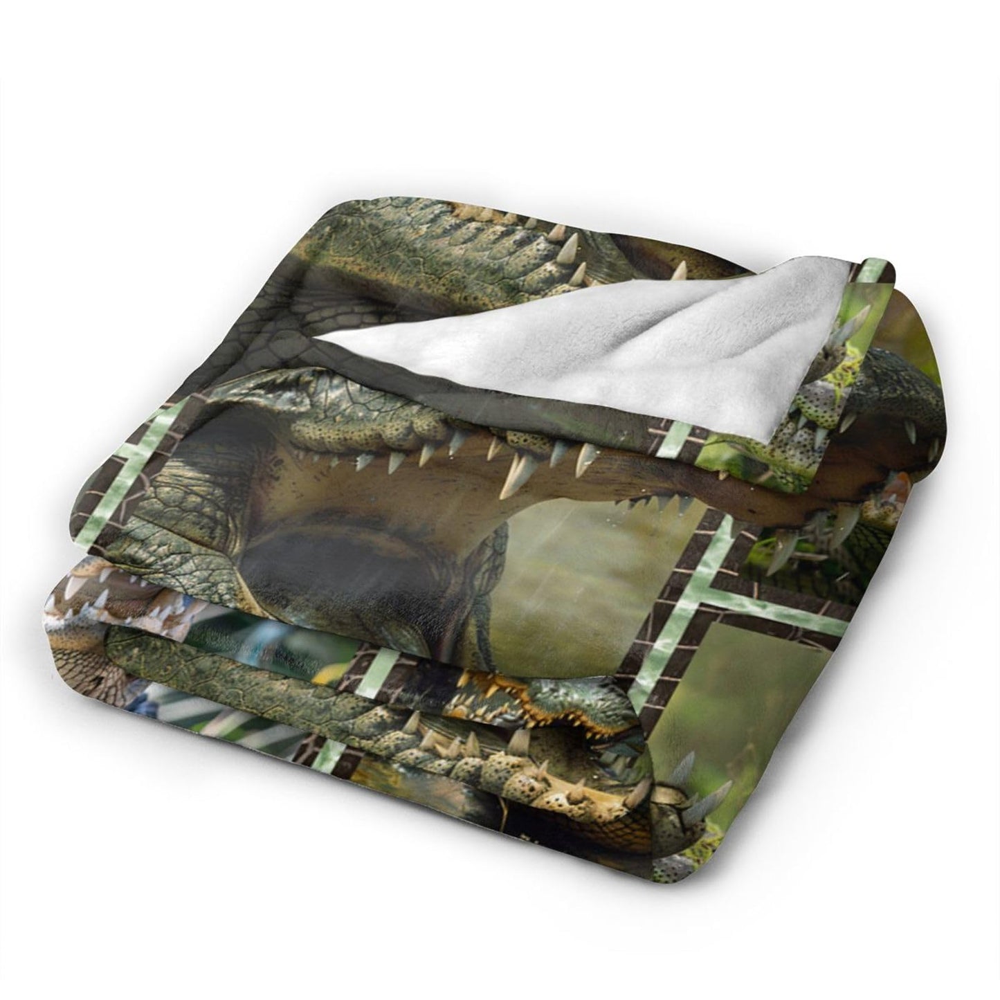 Baegopa Crocodile Blanket Alligator Throw Blanket 50"X40"