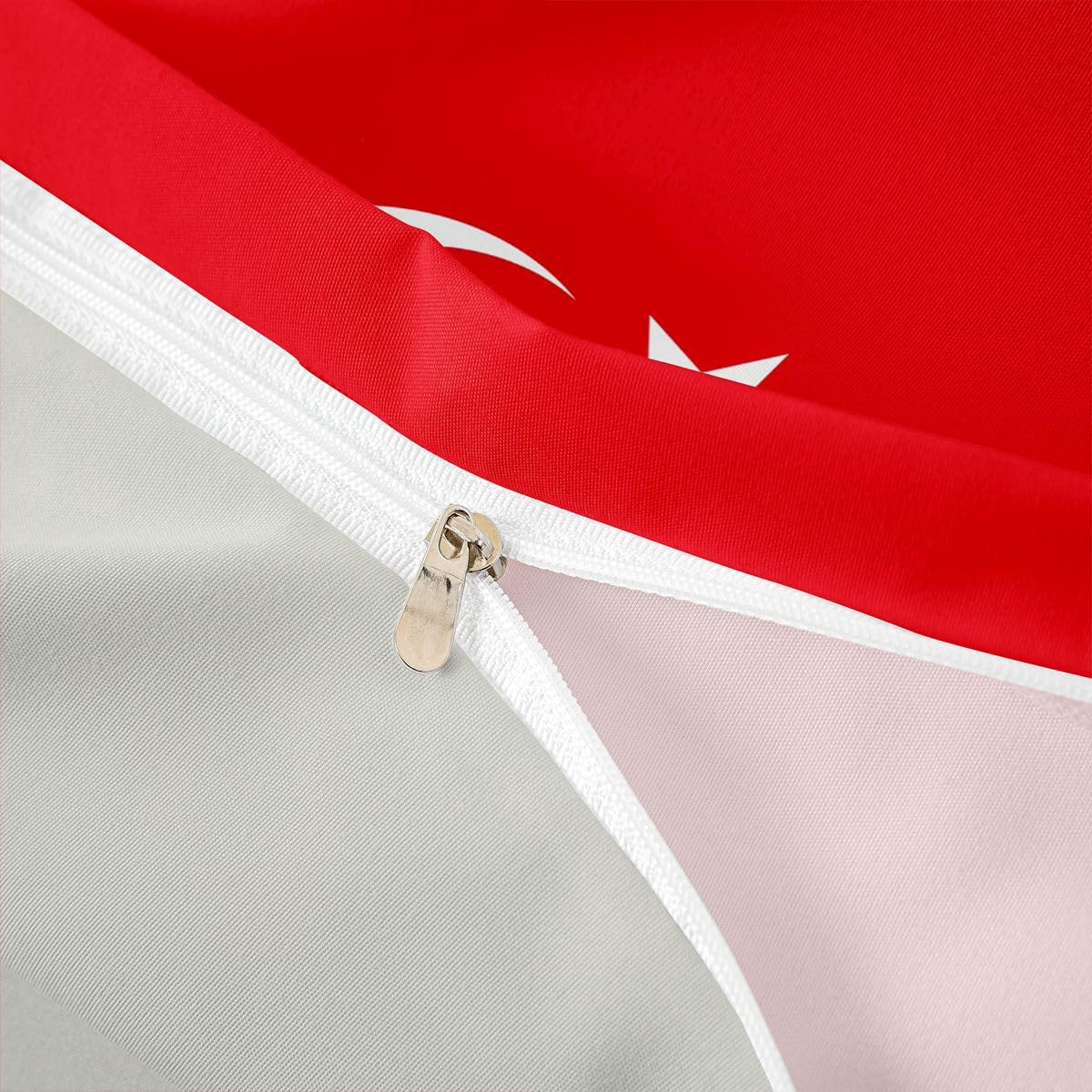 Feelyou Flag of Turkey Duvet Cover Full Size Turkish Bedding Set for Boys Girls World Countries Comforter Cover International Flag Bedroom Decor 3Pcs
