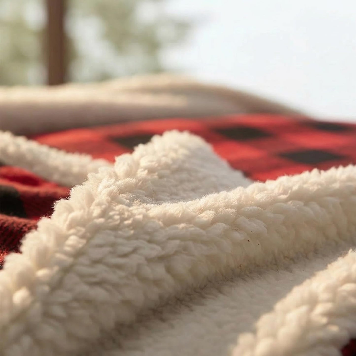 Eddie Bauer - Sherpa Throw Blanket for Couch 50x60 – Ultra Soft Reversible Fleece & Plush Sherpa Blanket, Warm Cozy Plaid Throw Blanket for Sofa, Bed, Living Room, Cabin Decor