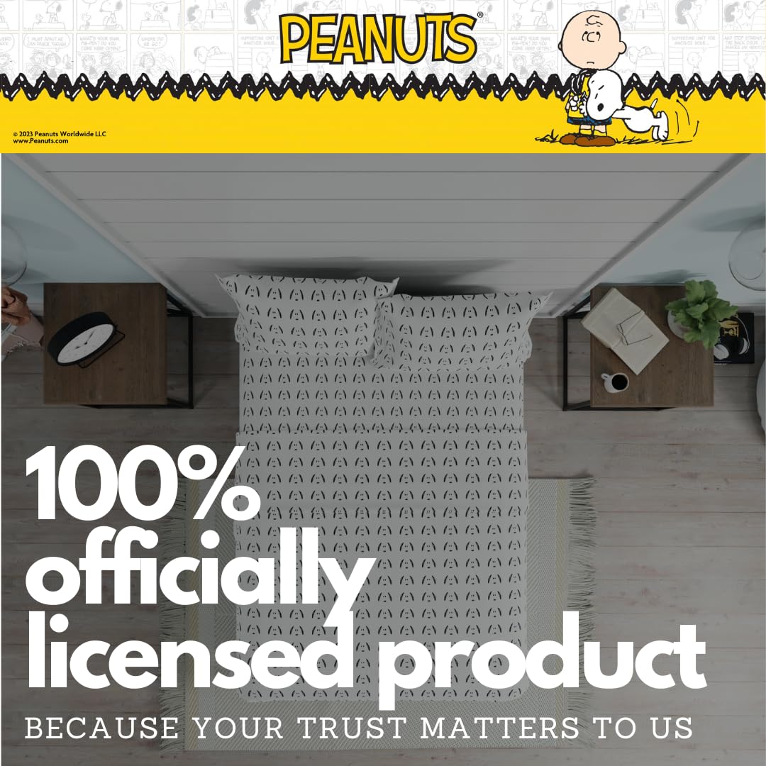 Collectibles Peanuts Snoopy Bedding Super Soft Cozy Microfiber 4 Piece Full Sheet Set, (Officially Licensed Product) By Franco