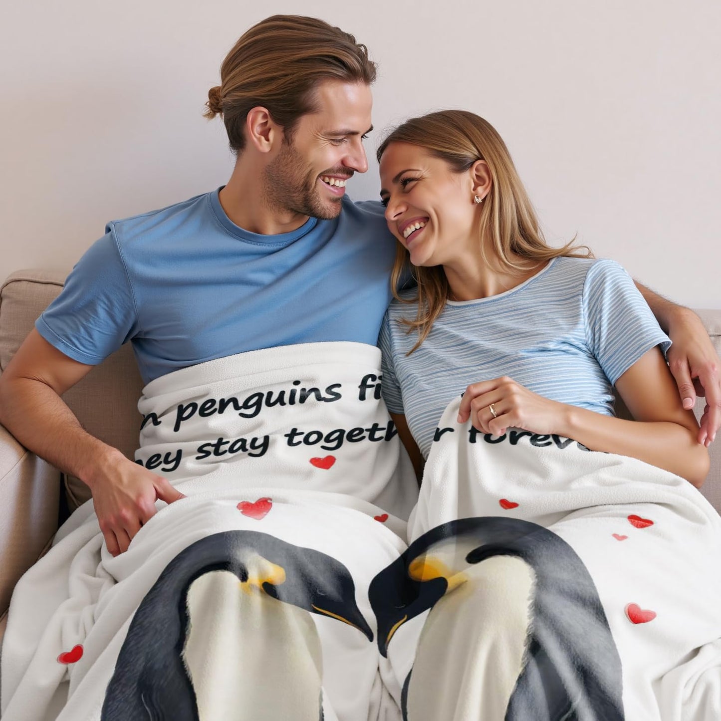 Wajade Gifts for Her Him Anniversary Blanket for Women Men Gifts for Girlfriend Boyfriend I Love You Gifts for Him Her Wedding Gift for Wife Husband Couple 50"X60"
