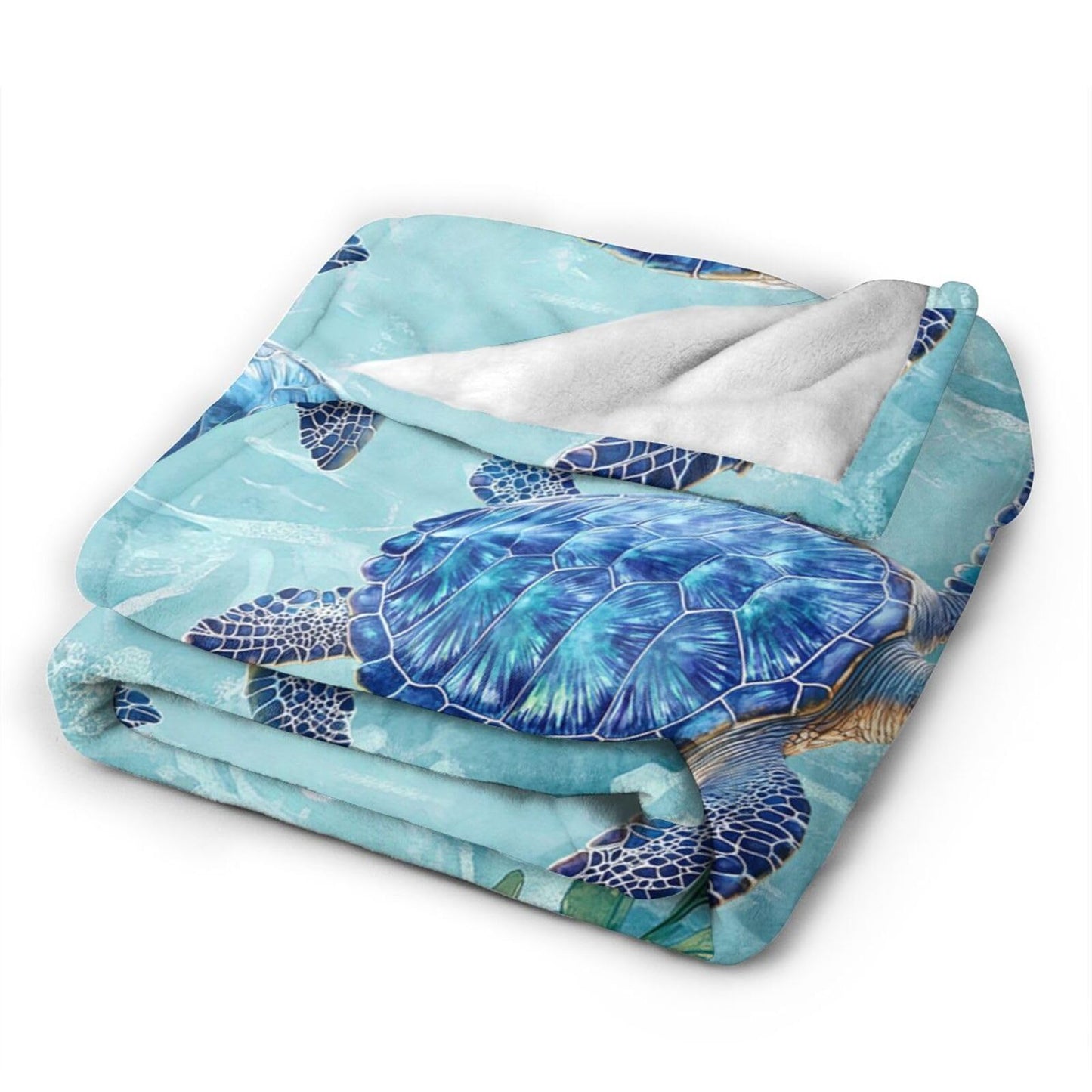 Baegopa Sea Turtle Blanket Gifts for Girls Boys Ocean Turtles Throw Blankets Cozy Plush Fleece Flannel Fuzzy for Women Men Decor 50"X40"