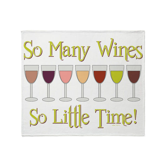 CafePress SO Many Wines... Throw Blanket Super Soft Fleece Plush Throw Blanket, 60"x50"