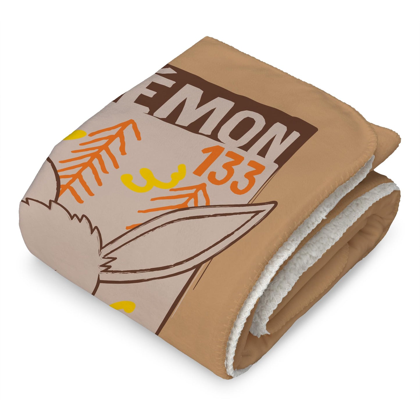 NORTHWEST Pokemon Mink Sherpa Throw Blanket, 50" x 60", Eevee in The Wild