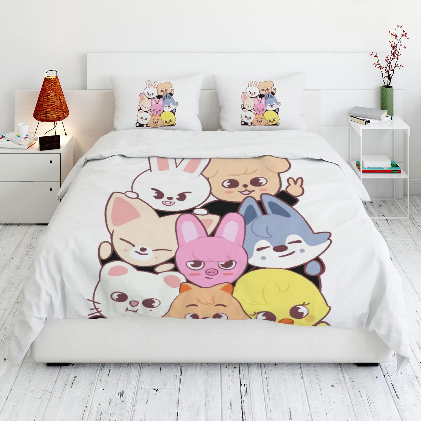 Allenjoy Twin Size Group Comforter Set Youth Soundwave Bed Bedding Sets Bedroom Decor with 1 Pillowcase SC00049-005