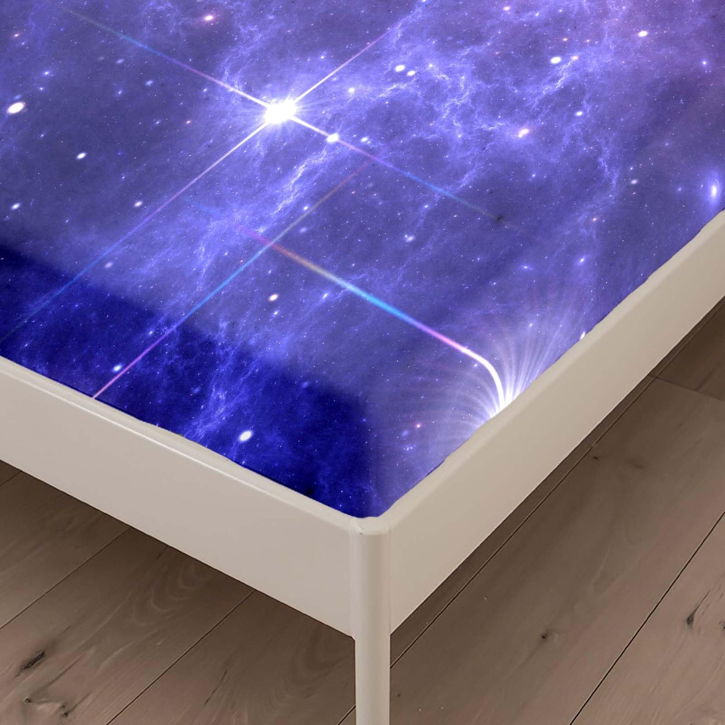 NiuOneTwin Fitted Sheets 1Fitted Sheet and 2 Pillowcases Lightning Star Boy Sheet Galaxy Kids Sheets 3D Printed Washable Machines Sheets
