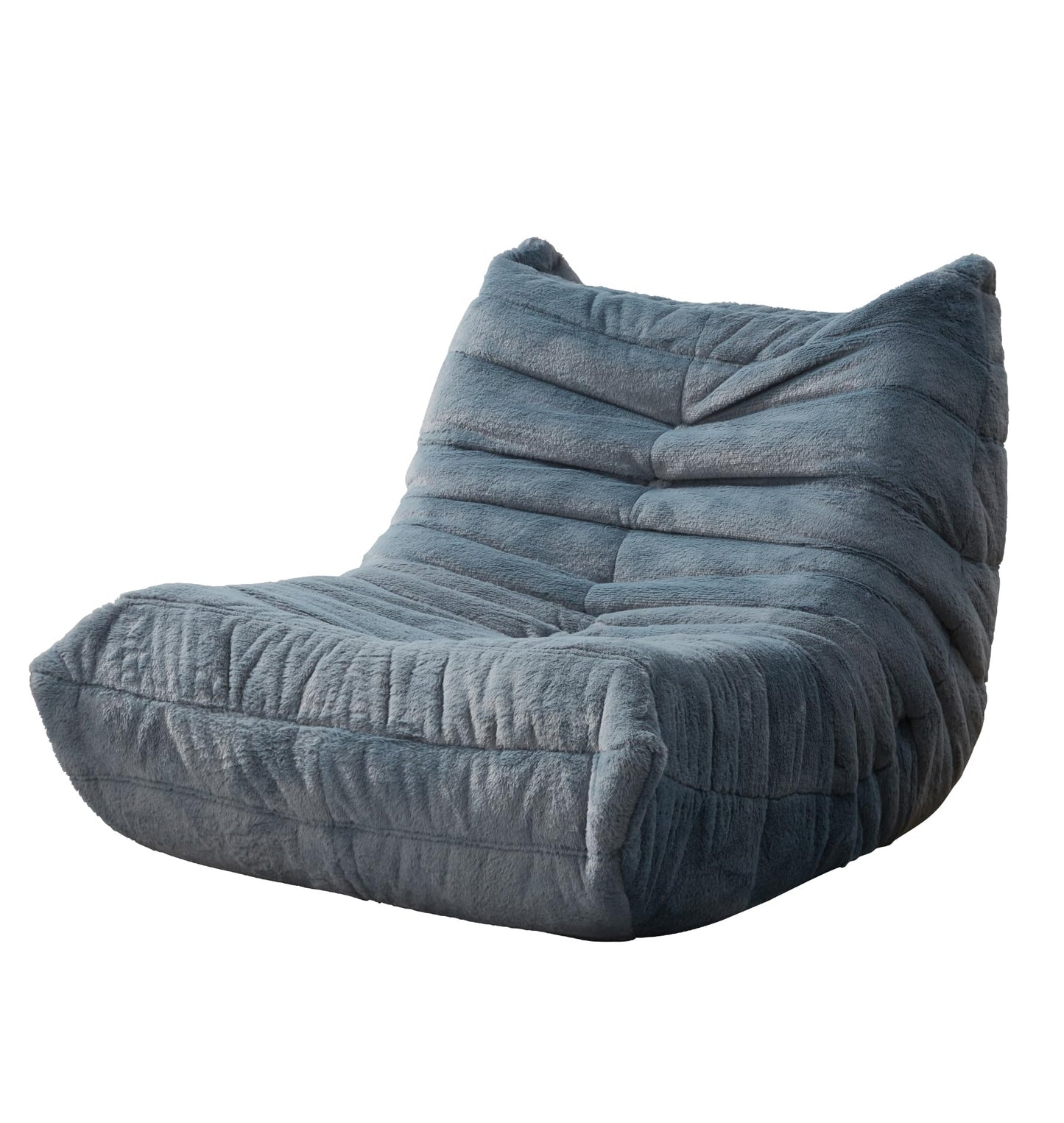 Hobestluk Bean Bag Chair for Kids Toddler Bean Bag Chair with Memory Foam Filler Beanbag with Spacious Design Bean Bag Couch for Reading Gaming Relaxing (Blue Grey, Small)