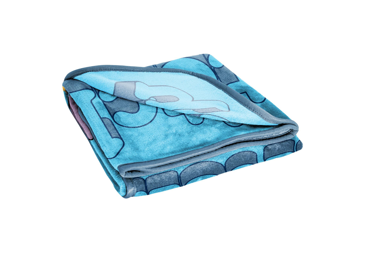 Jay Franco Kids Plush Throw Blanket – Soft & Cozy Fleece Throw for Bedroom & Couch Décor, Official Licensed Product, Blue - Stitch, 46x60 - Throw Blanket
