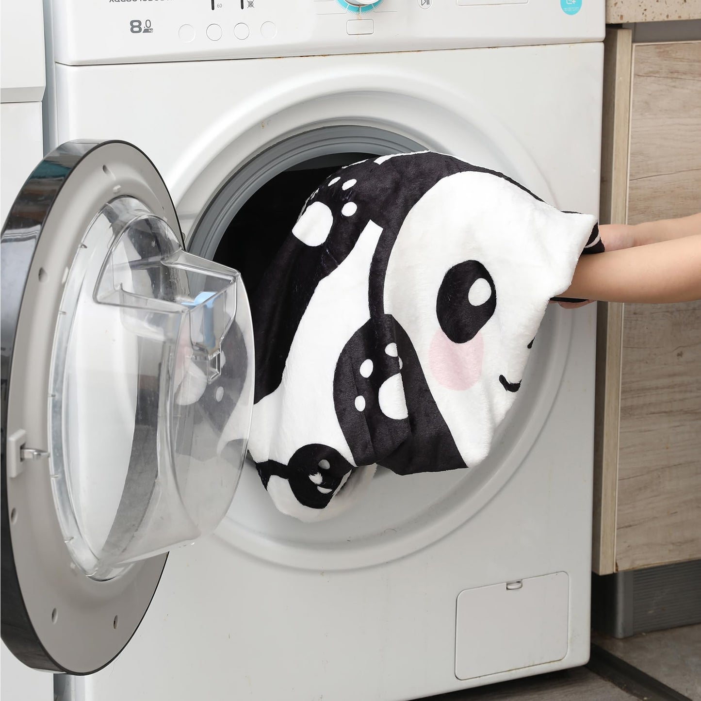 Panda Blanket Super Soft Cozy Blankets Pandas Gifts for Girls Kids Toddler Adults Fleece Throw Blanket Travel Blanket (Cute Panda, 50x60 Inches)