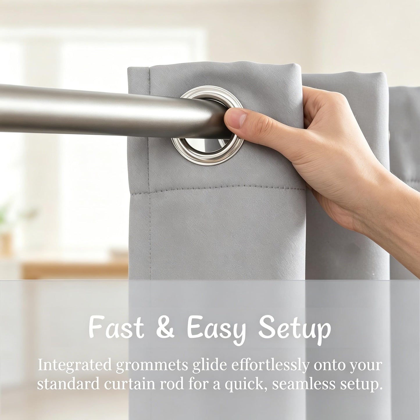 Kinryb 63" Long Star Cut-Out Blackout Curtains 2 Layer Thermal Insulated Overlay Kids Curtains Noise Reducing Drape for Living Room/Bedroom 42" W x 63" L Silver Grey 2 Panels