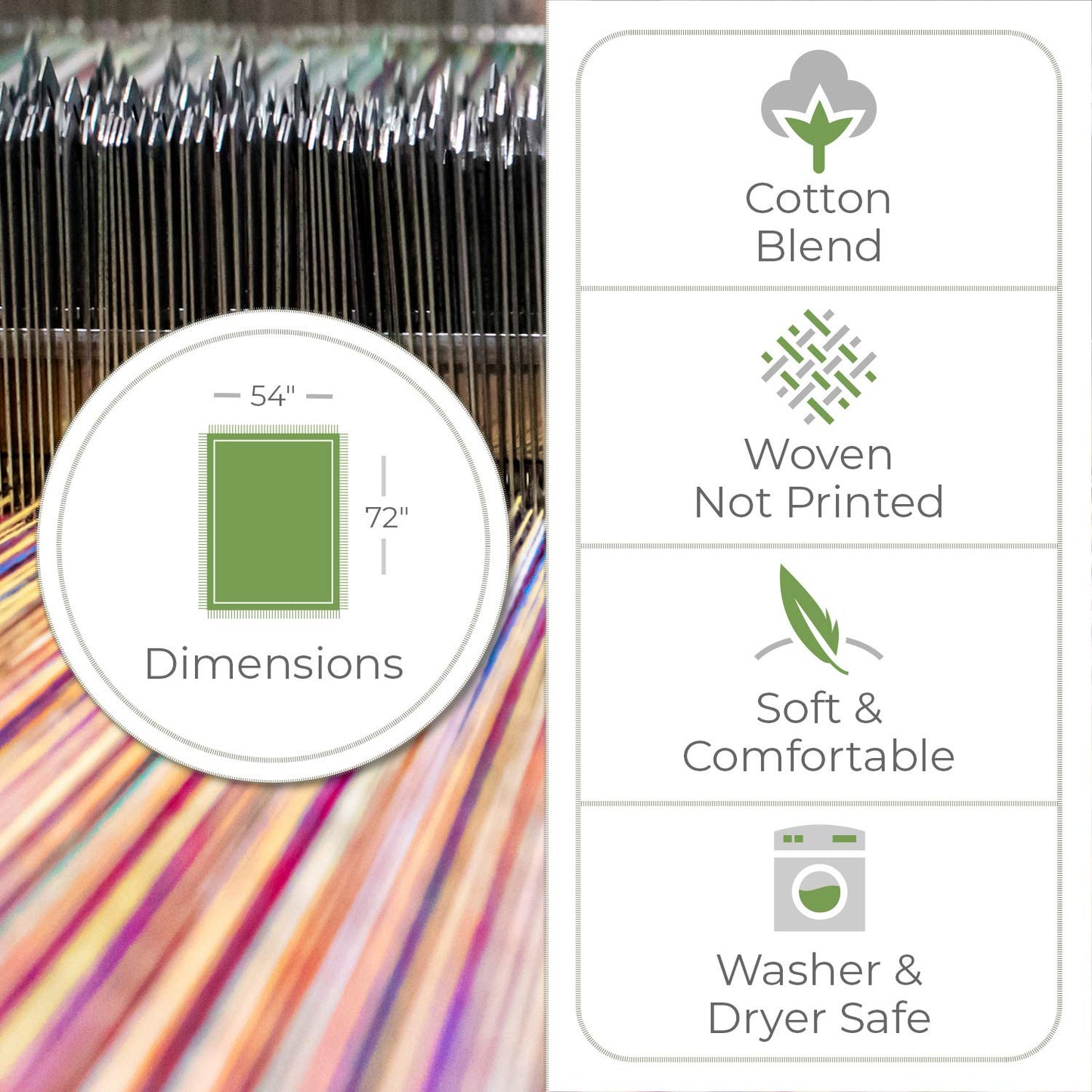 Pure Country Weavers Heaven Has Gained A New Angel Blanket - Sympathy Bereavement Gift Tapestry Throw Woven from Cotton - Made in the USA (72x54)