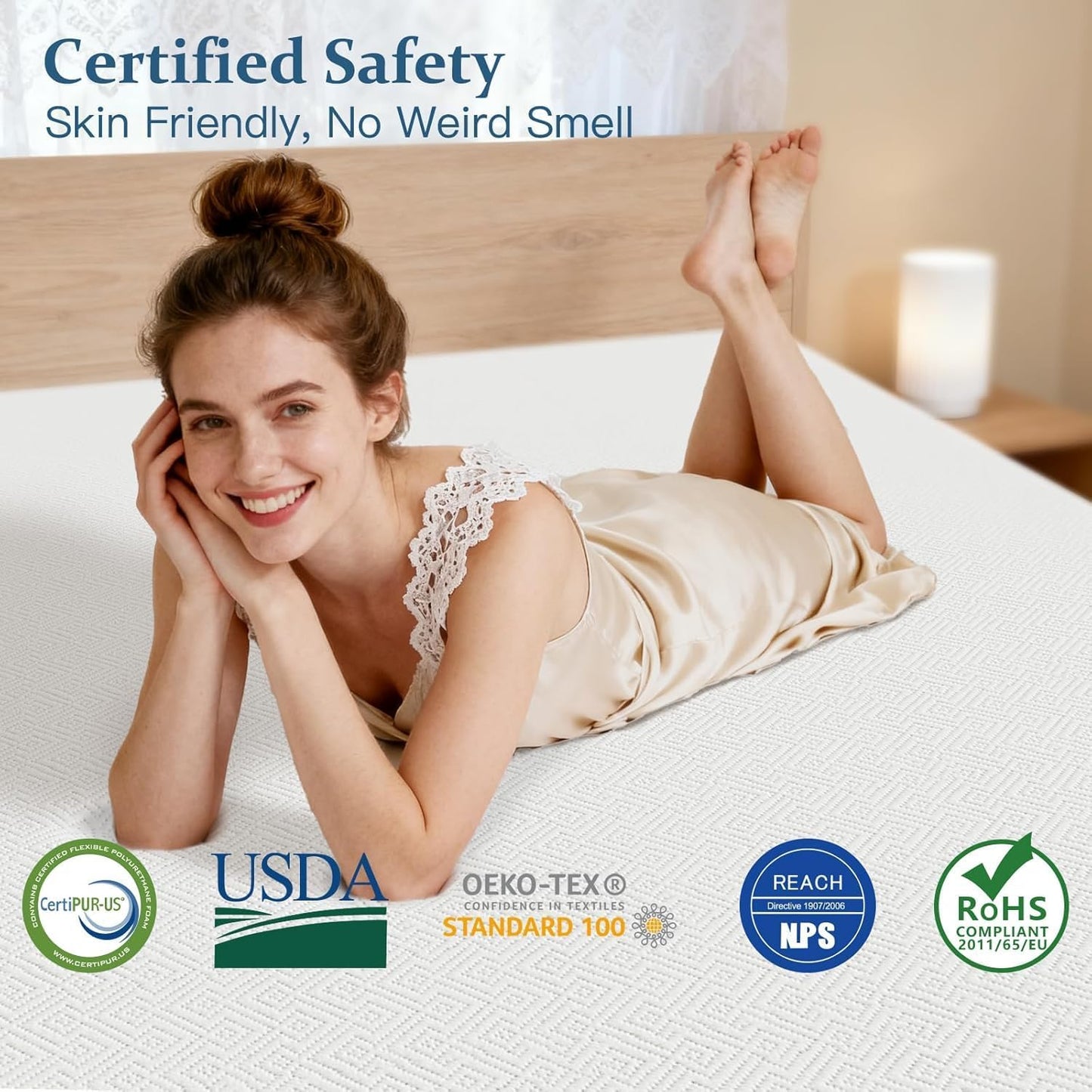 Airensky 2 Inch Memory Foam Mattress Topper, Cooling Gel Infused High Density Twin (39"x75") Topper with Removable Skin-Friendly Cover, Bed Topper for Pressure Relief Back Pain, CertiPUR-US Certifie