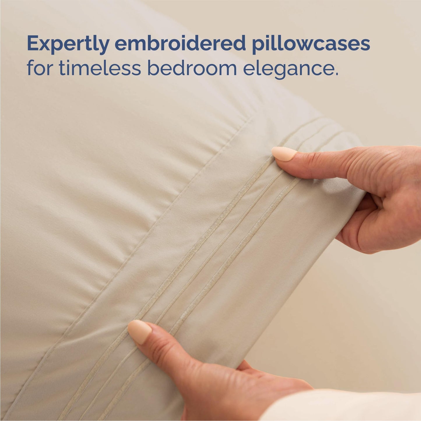 Queen Size 4 Piece Sheet Set - Comfy Breathable & Cooling Sheets - Hotel Luxury Bed Sheets for Women & Men - Deep Pockets, Easy-Fit, Extra Soft and Wrinkle Free Sheets - Wheat Oeko-Tex Bed Sheet Set