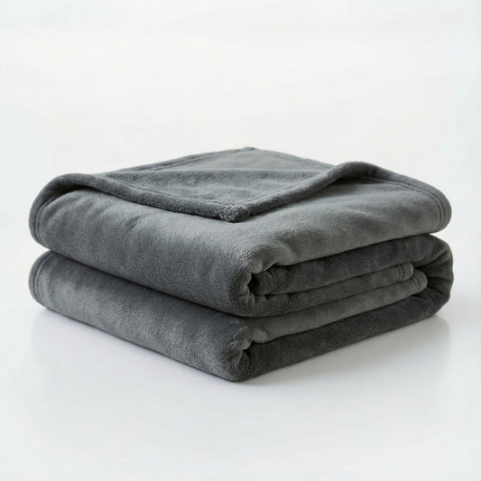 BAHALDEN Fleece Blanket Full/Queen - 80x90 Inch Lightweight & Buttery-Soft Throw for Bed, Sofa, Camping | 300GSM Cloud-Touch Microfiber | Cozy Essentials for Travel & Movie Nights, (Alloy)