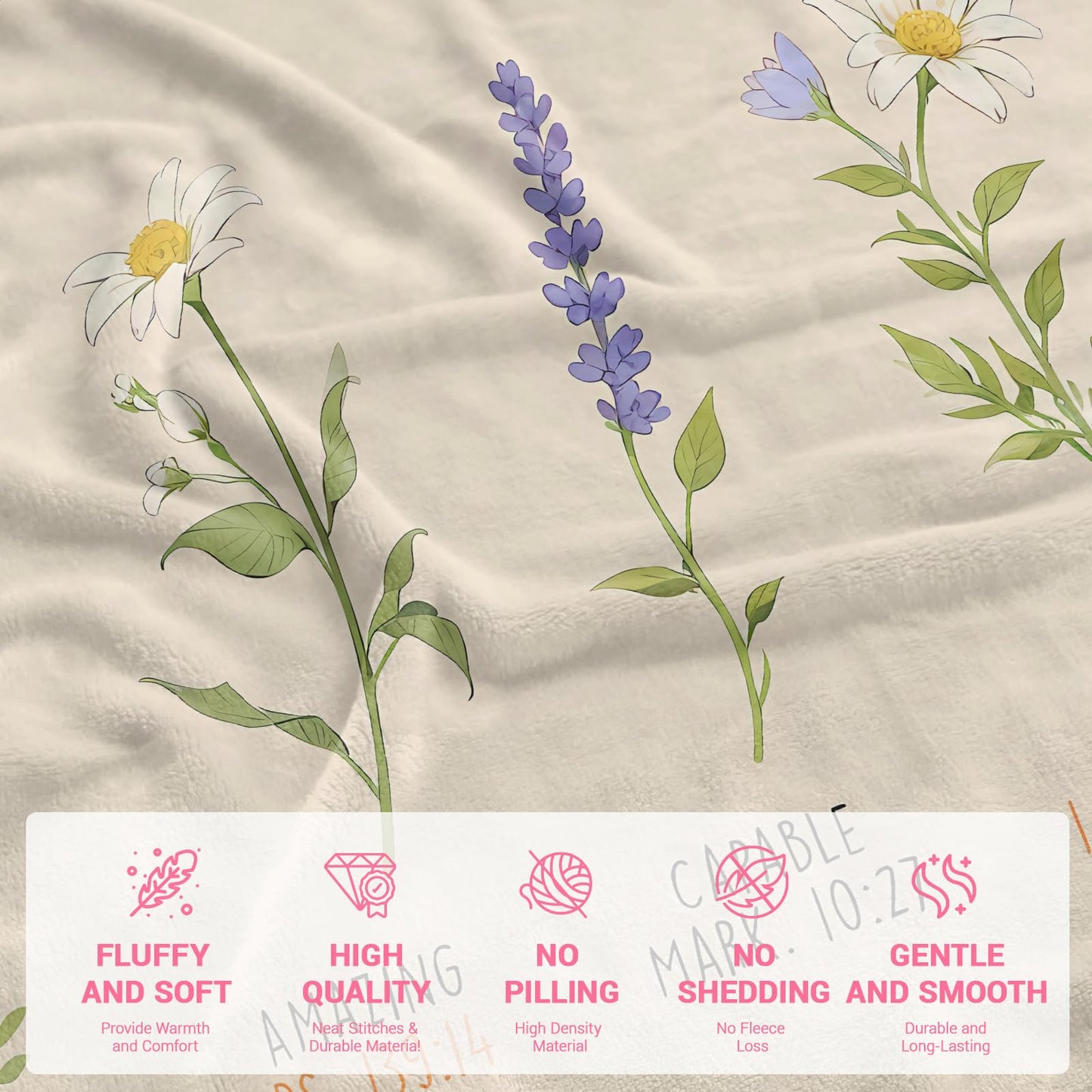 COMFAR Christian Gifts for Women Faith, Inspirational/Religious/Spiritual Gifts for Adults, Soft Throw Blankets for Women/Men, Personalized Blankets for Adults 40"x 50"