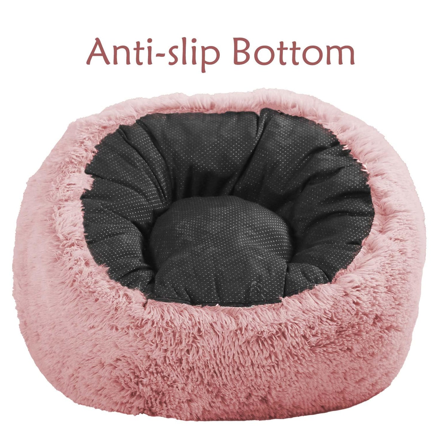 Plush Faux Fur Bean Bag Chairs, Memory Foam Filled Sofa Chair Shape Bean Bag for Adults/Teens/Kids, Ultra-Soft Lazy Sofa for Living Room Bedroom College Dorm, Pink