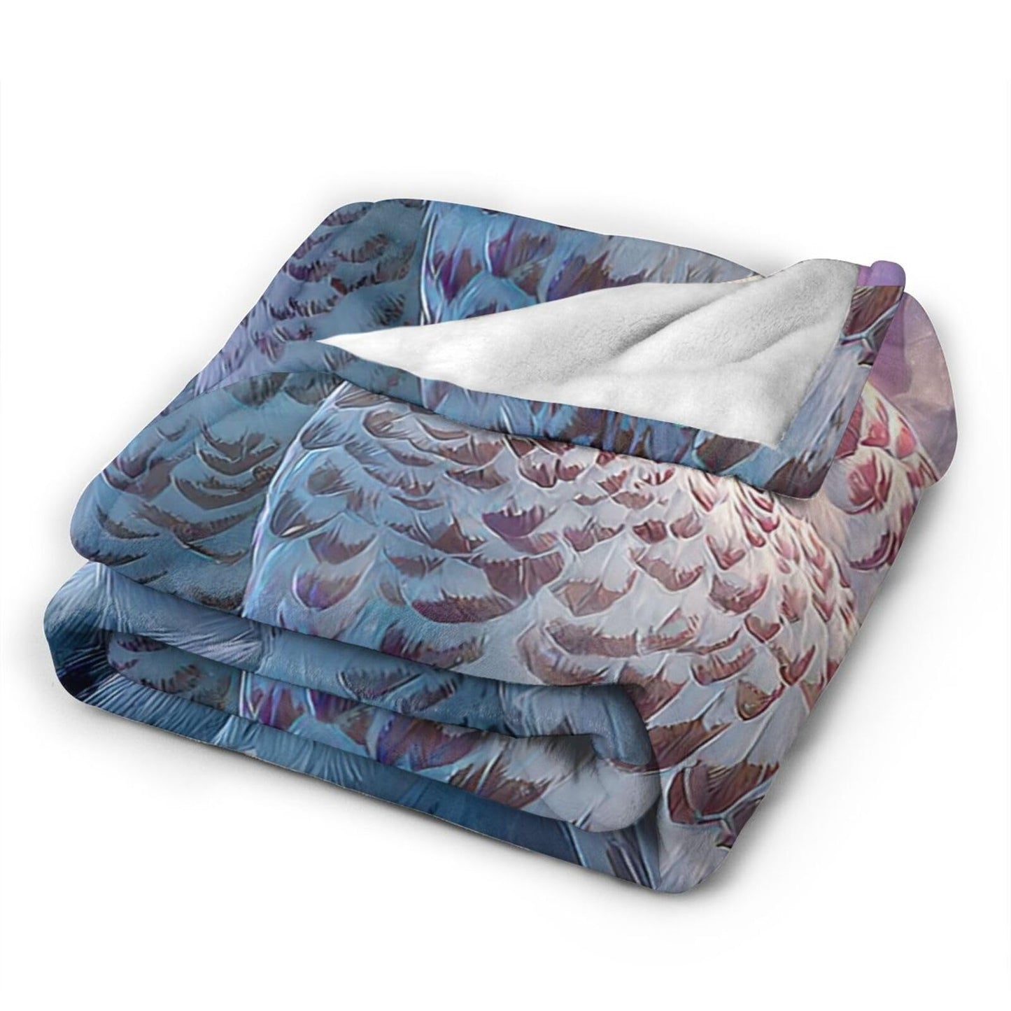 Owl Blanket Inspiring Owls Animal Blankets Fleece Plush Flannel Super Soft Cozy Fuzzy Warm Lightweight Stuff Owl Decor Gifts for Boys Girls Kids Adults Men Women 40" x 50"