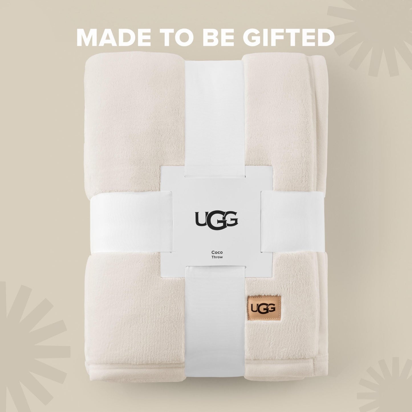UGG Coco Plush Fleece Throw Blanket – Soft & Cozy Blanket for Couch, Bed & Sofa, Perfect for Home Decor, House Warming Gifts or Luxurious Birthday Gifts for Women, 50" x 70", Off-White Snow