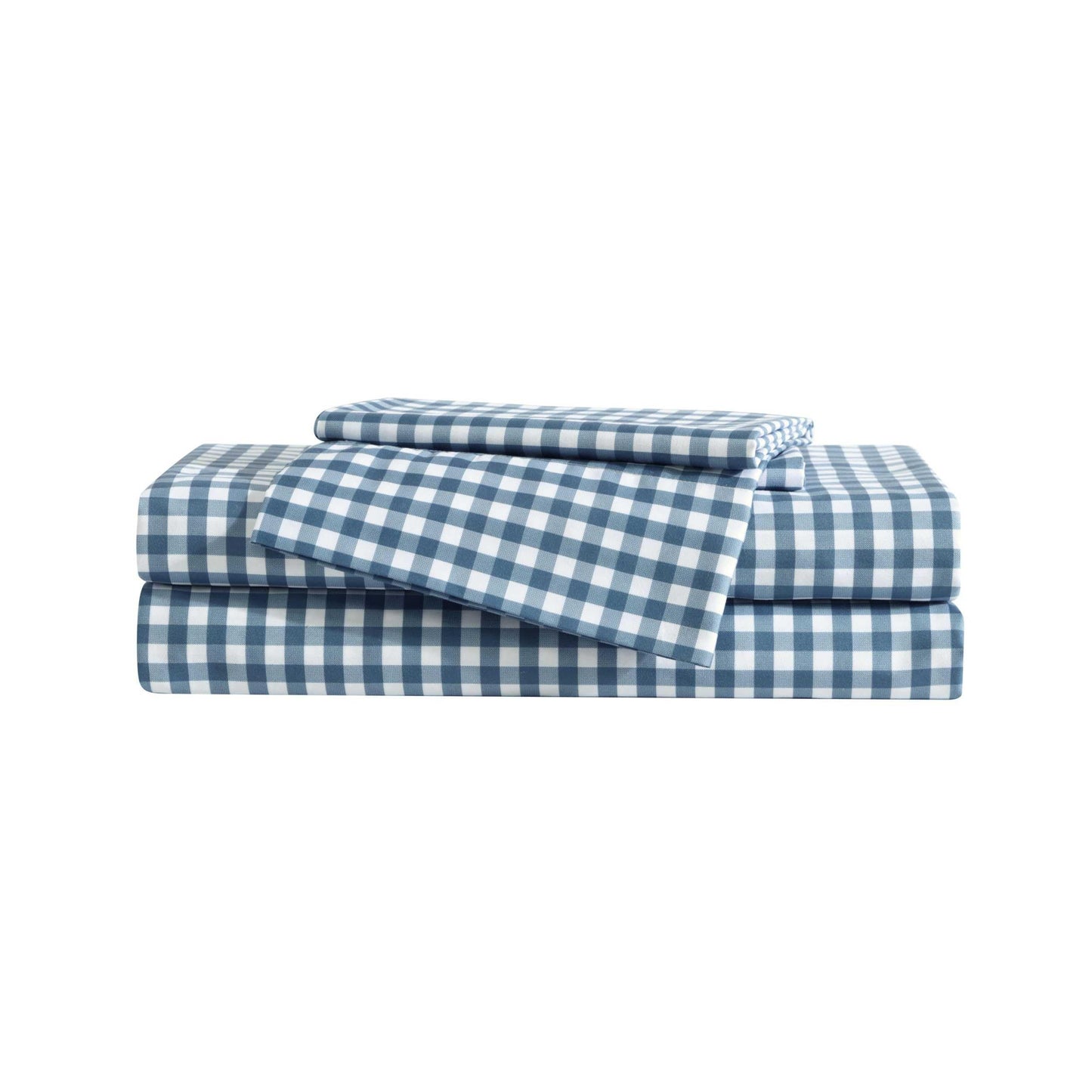 Eddie Bauer Kids - Full Sheet Set, Ultra-Soft Microfiber Bedding with Fully Elastic Fitted Sheet, Kids Bed Set with Pillowcases, Easy Care Bedding (Preston Check)
