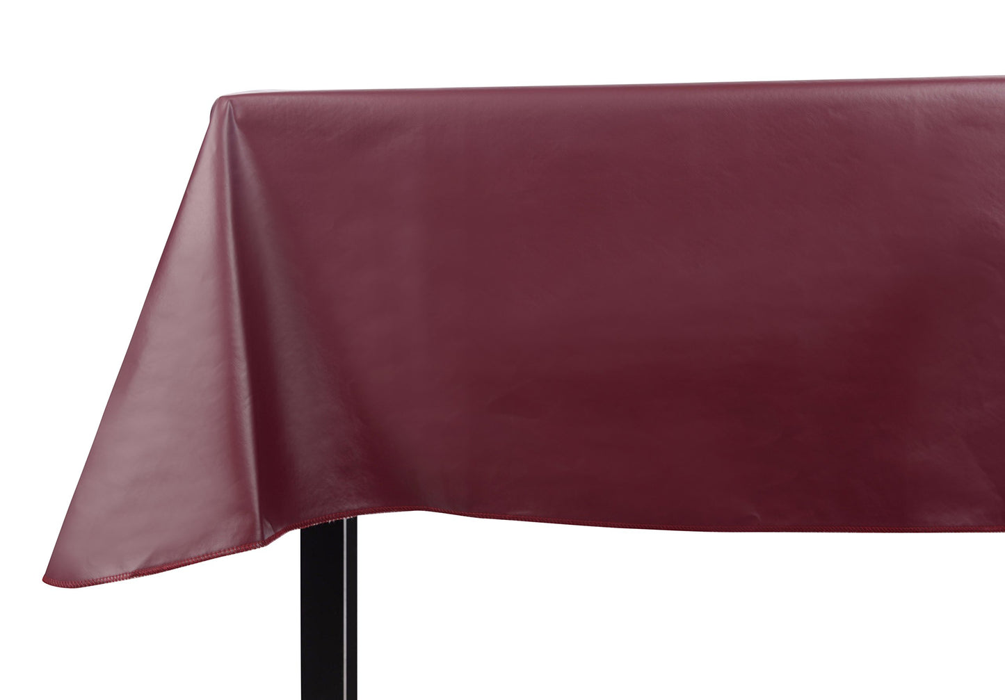 Yourtablecloth Heavy Duty Vinyl Rectangle or Square Tablecloth – 6 Gauge Heavy Duty Tablecloth – Flannel Backed – Wipeable Tablecloth with Vivid Colors & Many Sizes 52 x 120 Burgundy