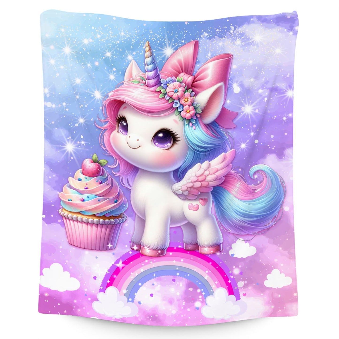Gifts for Girls, Unicorn Blanket for Kids, Unicorn Fleece Blanket for Girls Soft Lightweight for Sofa Couch, 40"x50"