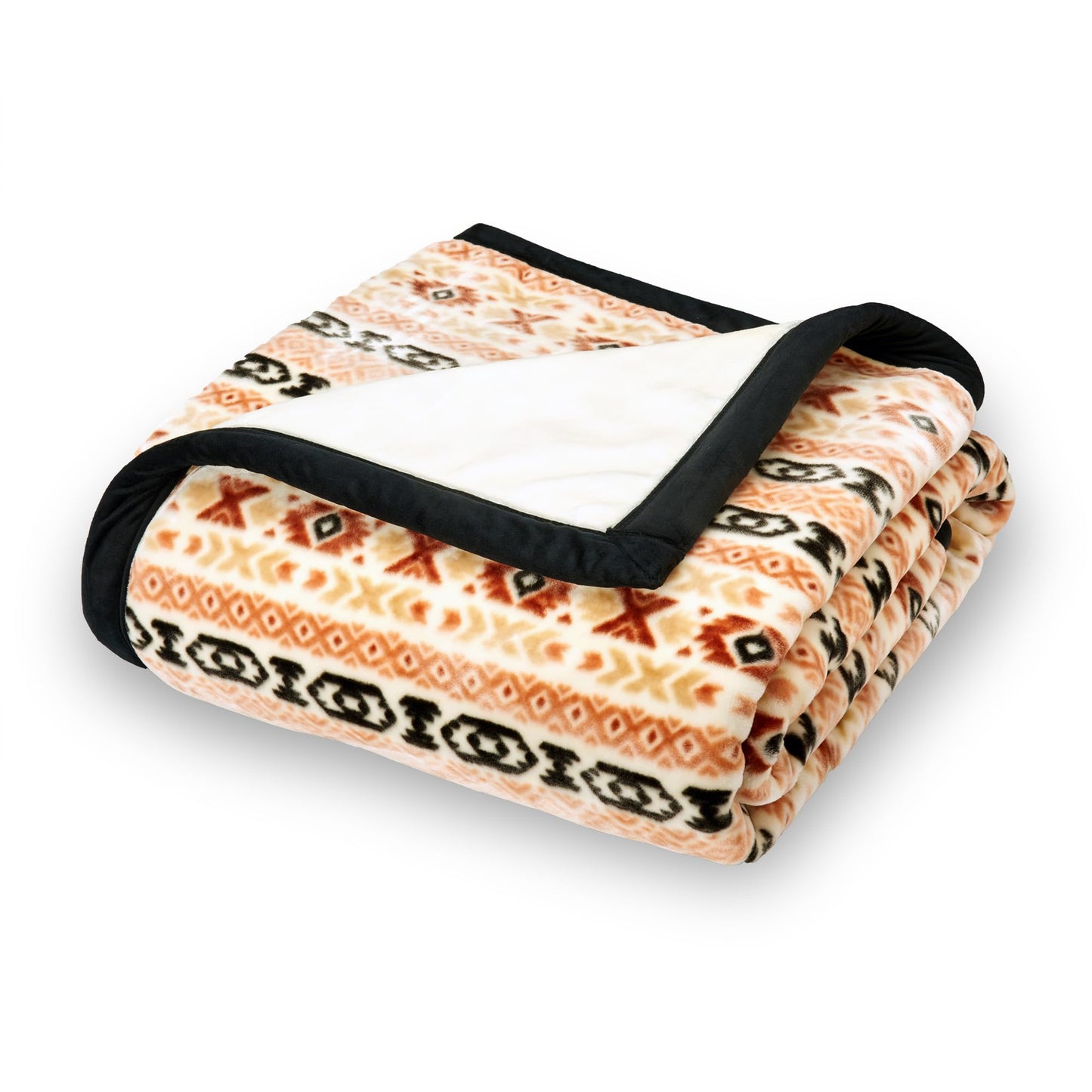 Northwest Ashford Home Cozy Ultimate Plush Throw Blanket, Chimayo Stripe King Size 108 x 90 inches