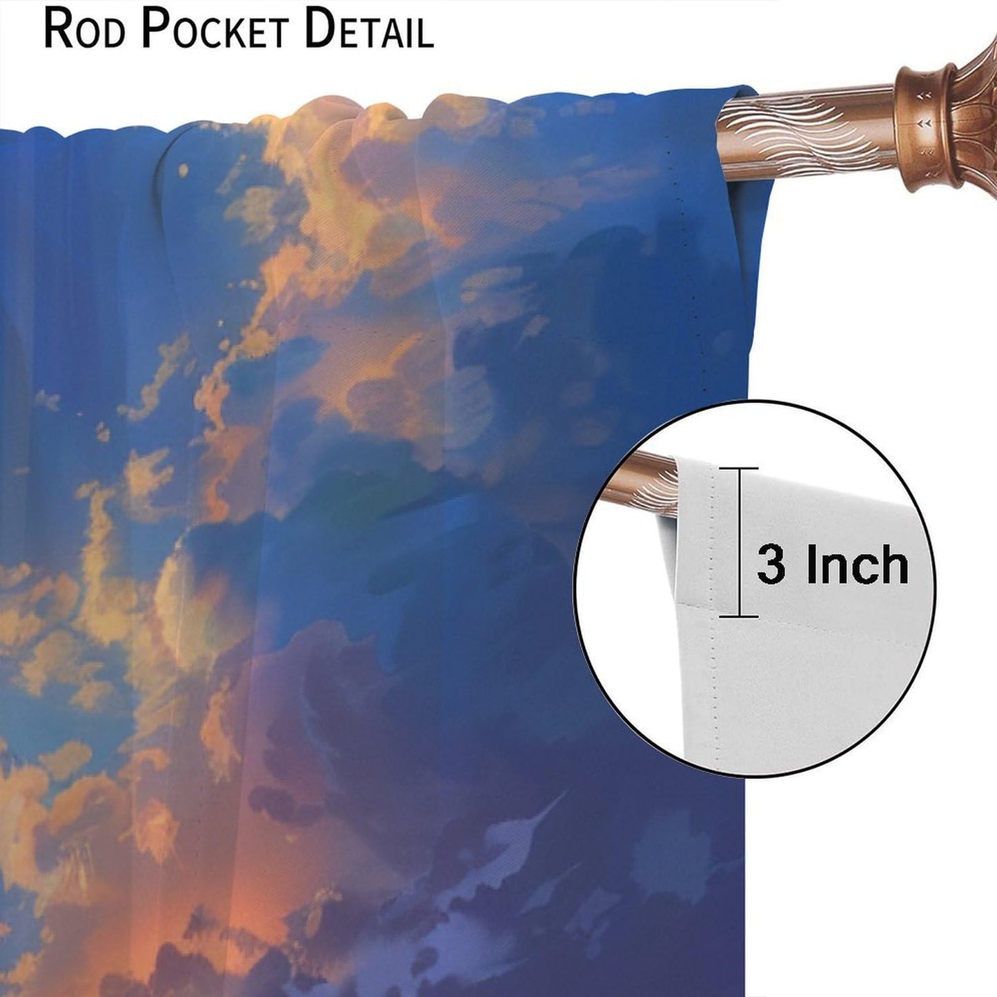 TOWINSFB Ocean Sunset Scenery Blackout Curtains for Living Room Bedroom, Retro Rustic Nature Nautical Sailboat Window Curtains Rod Pocket Thermal Insulated Window Drapes, 2 Panels, Each 21W x 45L