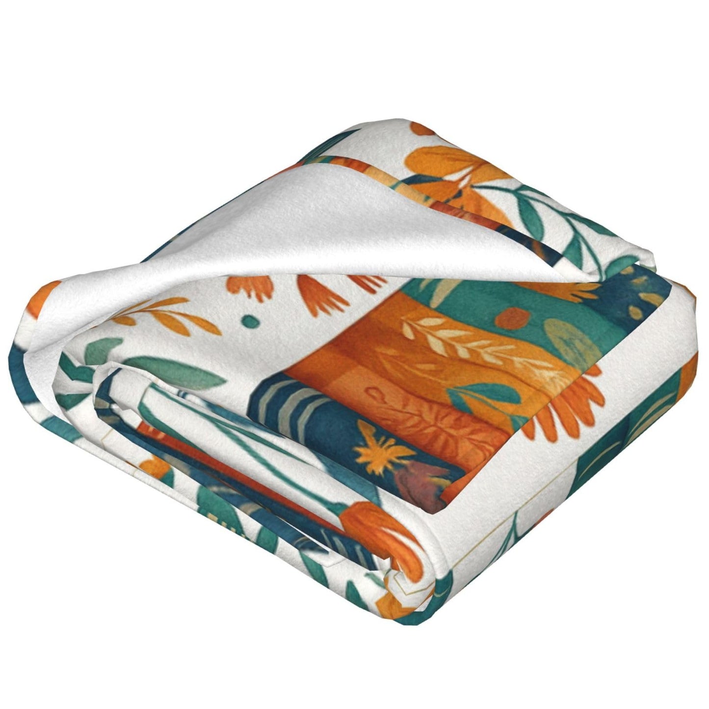 BINBINNIAO Book & Flower Blanket Flannel Couch Sofa Home Outdoors Keep Warm Blankets 50"x40"
