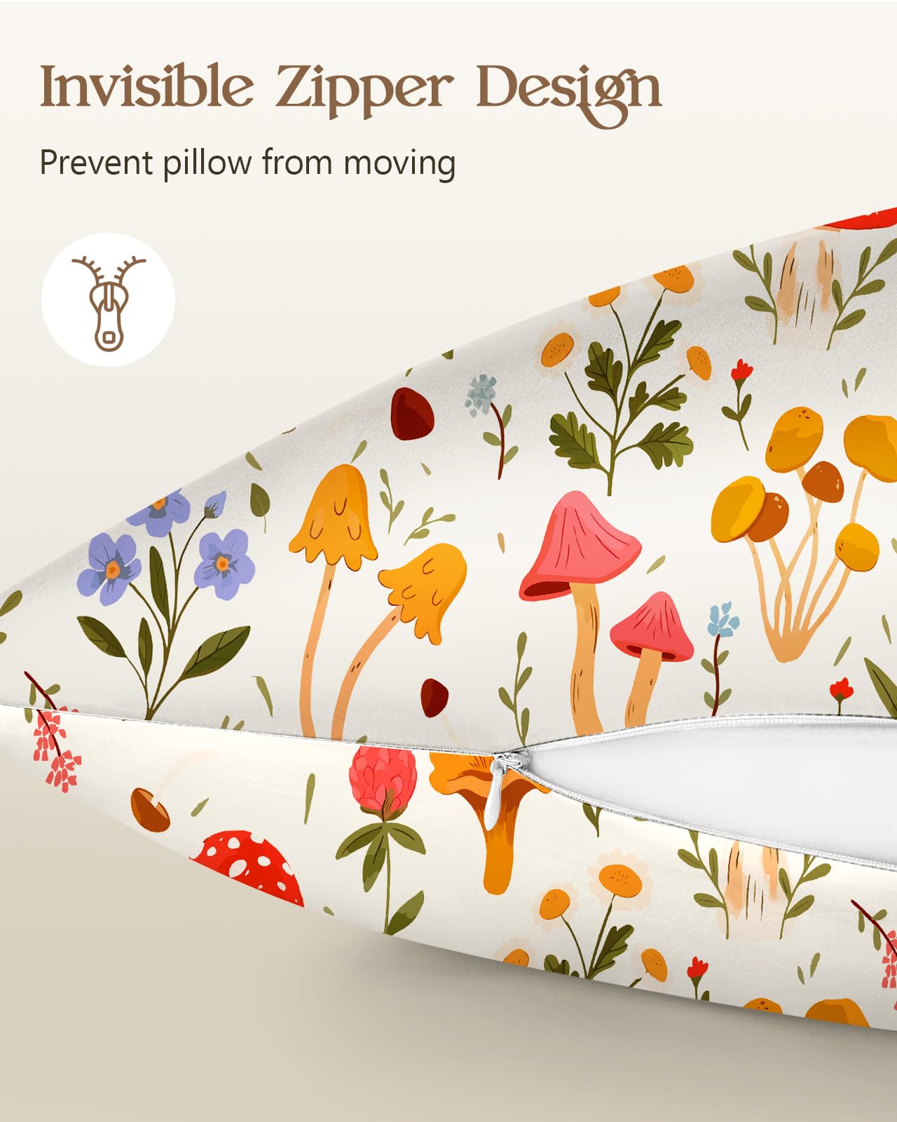 Miss Adola 2 Pack Mulberry Silk Pillowcase for Hair and Skin - Standard Size 20 x 26 Inches with Hidden Zipper Flowering Plants 19 Momme Soft Sleeping Silk Pillow Case for Women, Moms