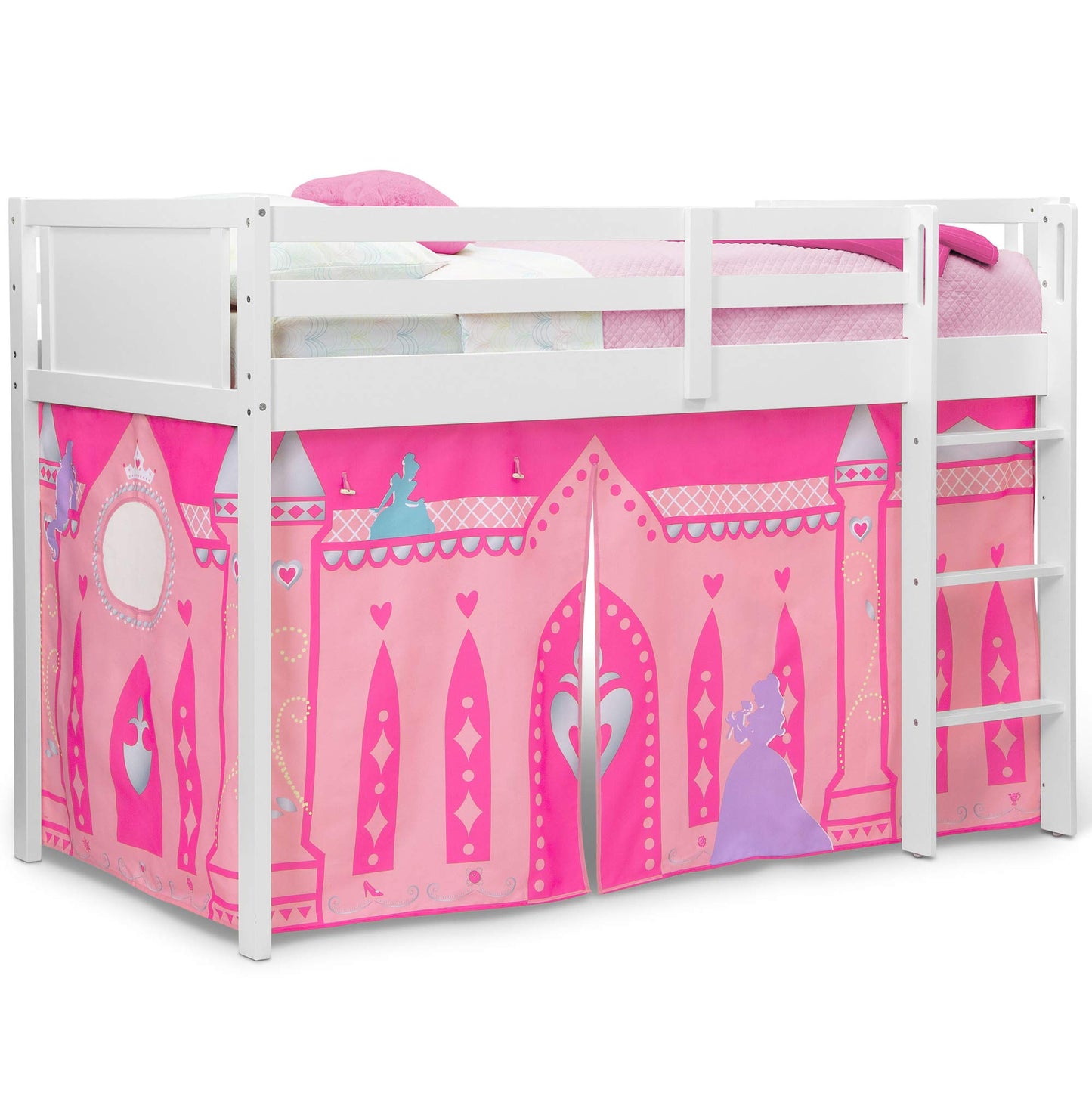 Disney Princess Loft Bed Tent - Curtain Set for Low Twin Loft Bed (Bed Sold Separately) by Delta Children