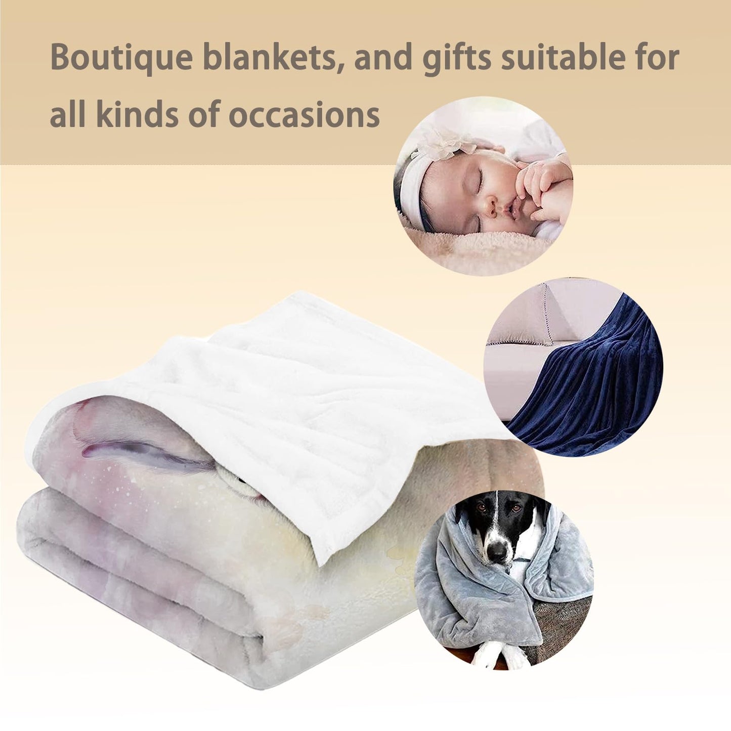 Ti Caldi Charming Penguin Blanket, Soft, Cozy, Lightweight, and Fuzzy Flannel Throw - Ideal for Couch, Bed, Travel - Fluffy Decorative Home Decor, Perfect for Outdoor Use 60"x50"