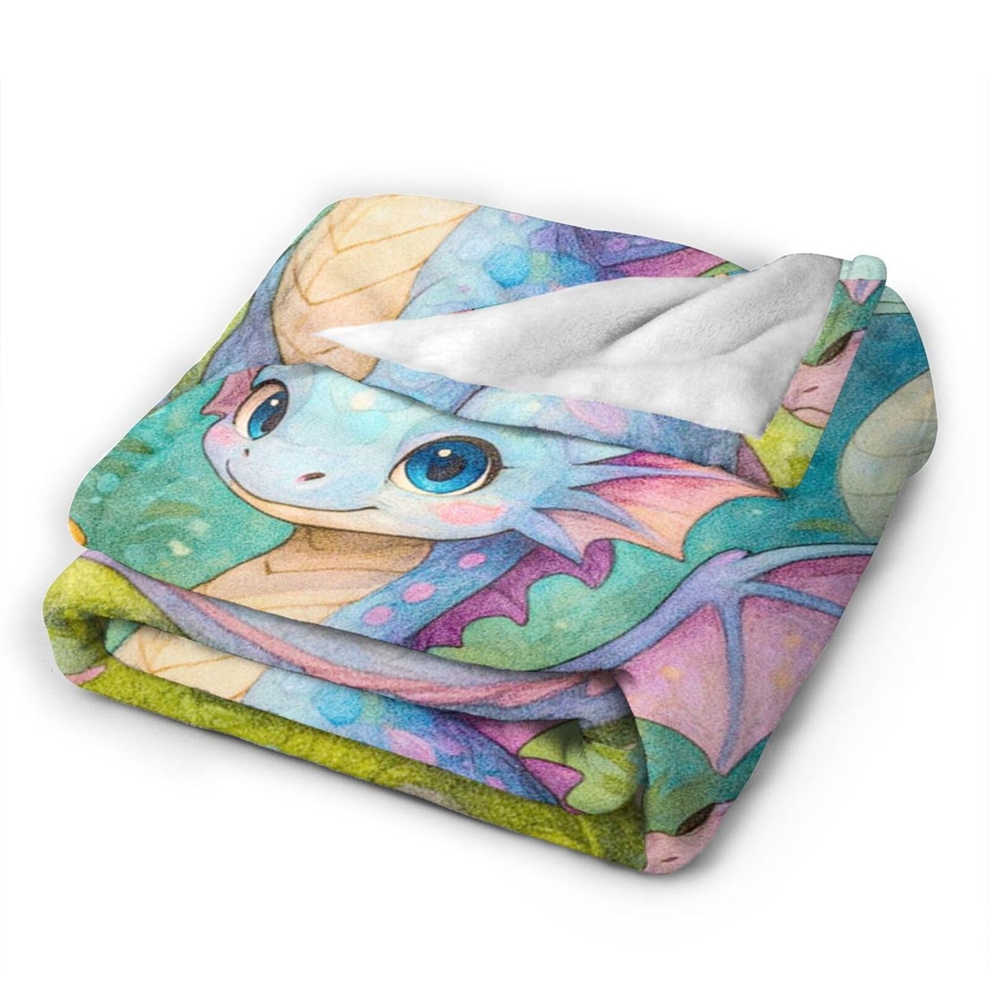 Dragon Blanket Cartoon Western Dragon Throw Blanket Fuzzy Plush Super Fleece Plush Soft Cozy Warm Stuff Bedding Nursery Toddler Baby Blankets Gifts for Boys Girls Kids Adult Men Women 40"X50"