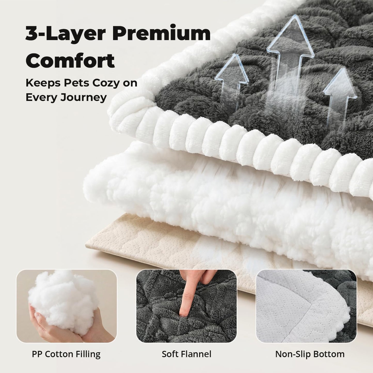 Avont Dog Bed for Car Back Seat, 2026 New Backseat Pet Bed Mat