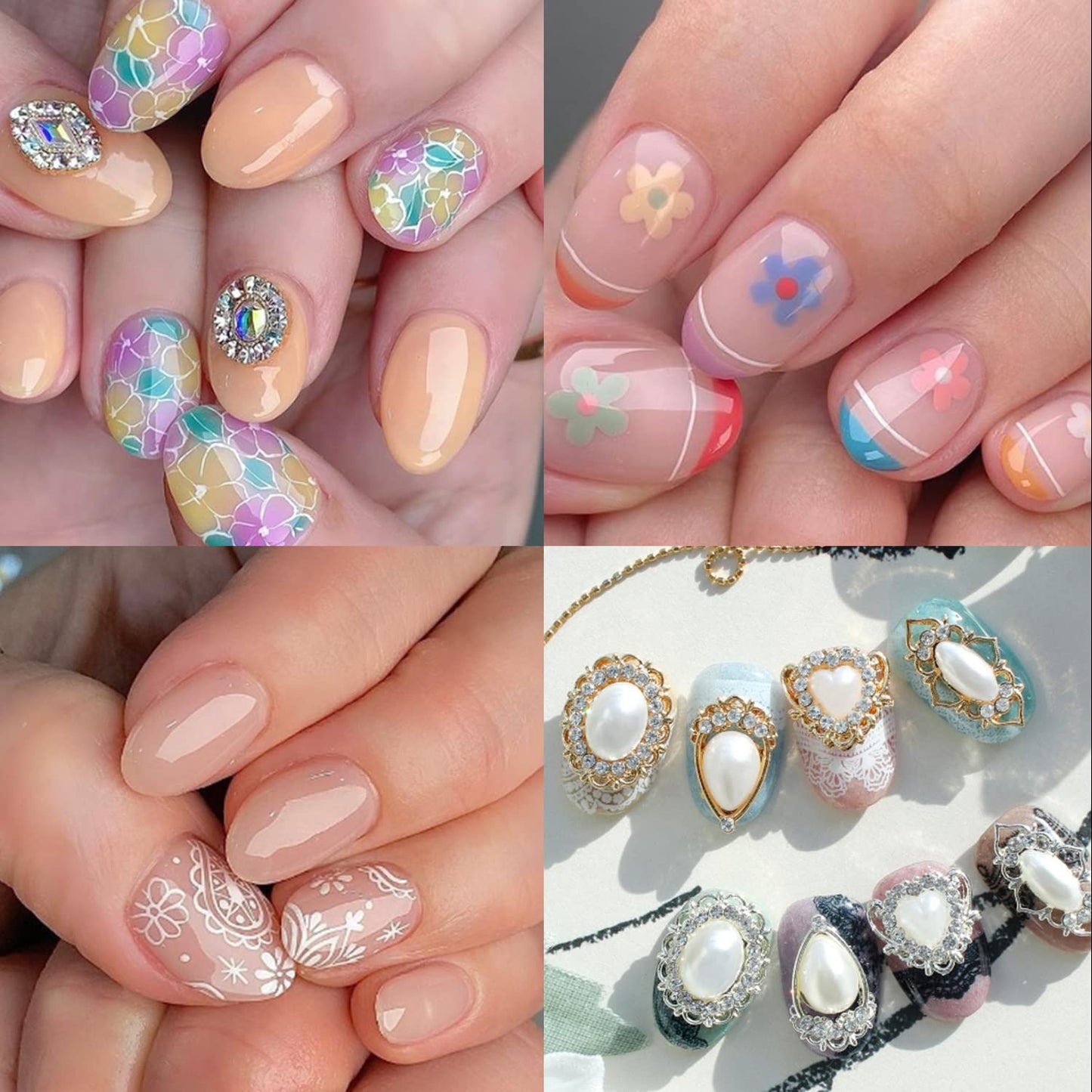 UNA GELLA Extra Short Oval Almond Gel Nail Tips 360pcs 15 Sizes Round Almond Press on Nails Short Oval Fake Tips Full Nails For Nail Extension DIY Salon Soft Gel Tips
