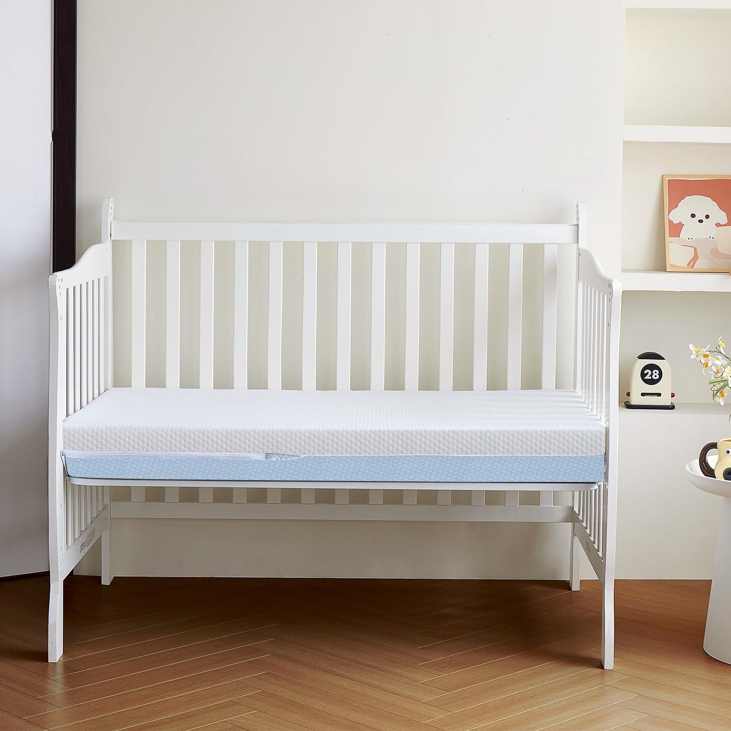 ASANEST Dual Sided Baby Breathable Crib Mattress, Infant & Toddler Bed Mattress with Premium Foam, Machine Washable Oeko-TEX Standard 100 Certified Cover, Standard Size 52x28x5 Inch