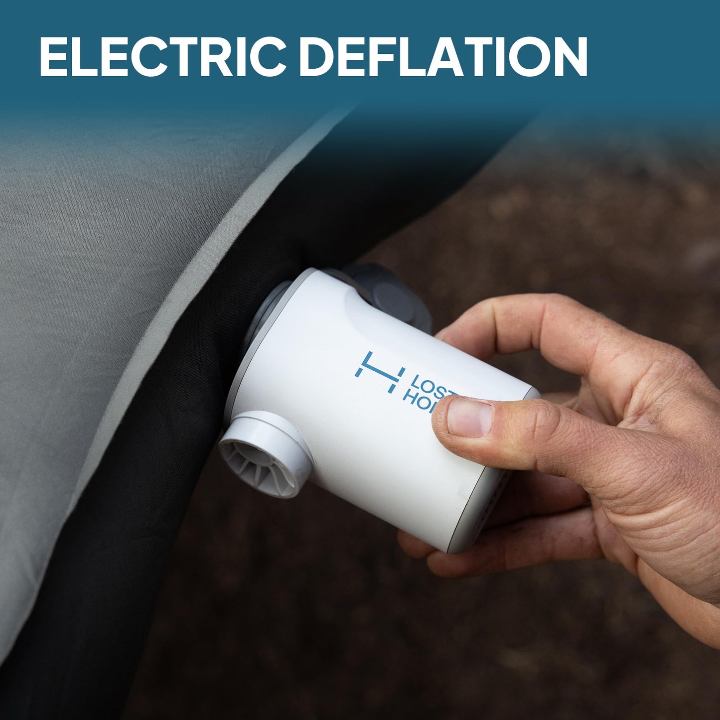 Lost Horizon Air & Foam Camping Mattress for Tesla Model Y (2020–2024), Self Inflating Sileeping Pad with Air Pump, 4.5" Thick, R-Value 13