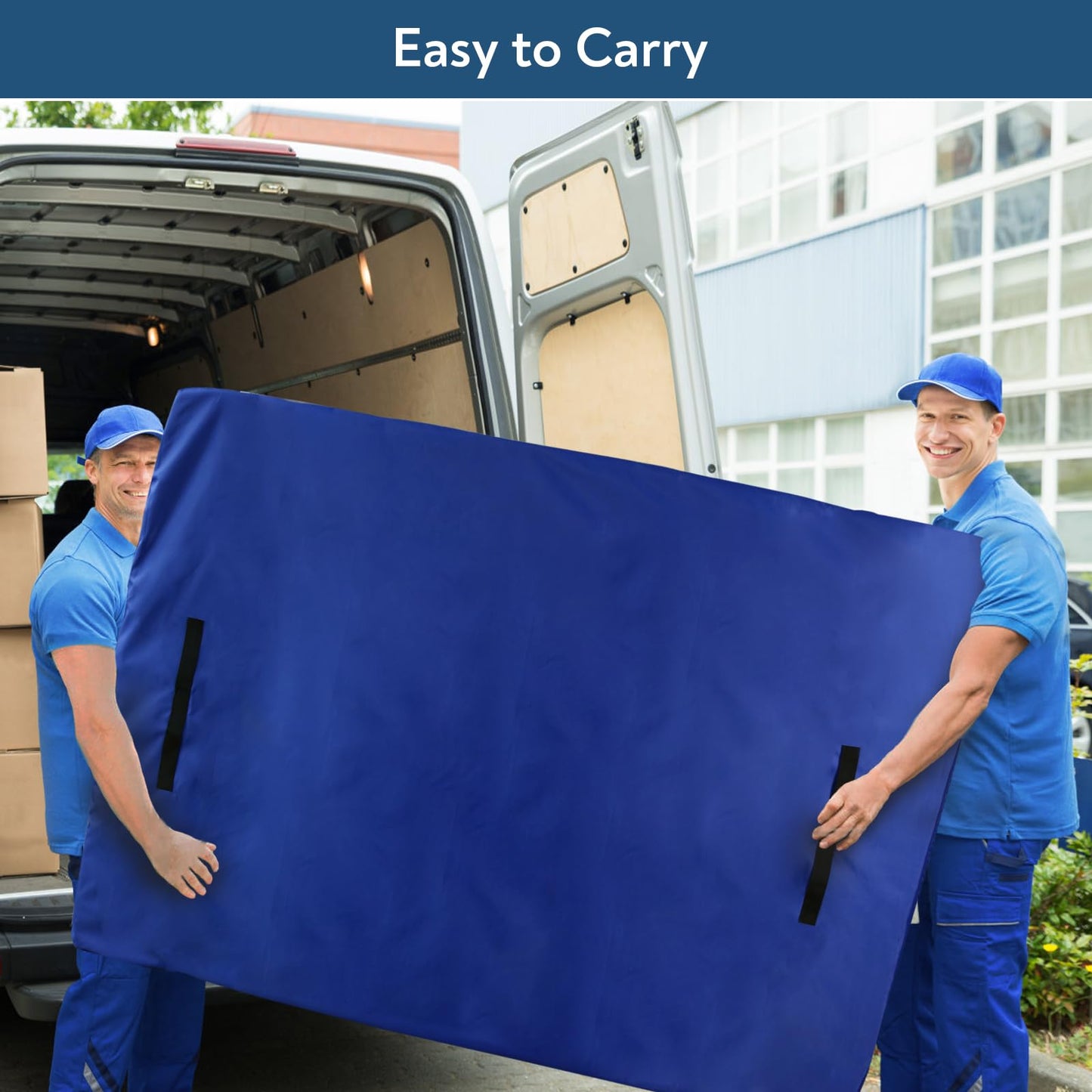 Twin Mattress Bag for Moving and Storage, Waterproof Protective Mattress Cover with Double Zippers, Adjustable Straps & Handles, Reusable Mattress Bag