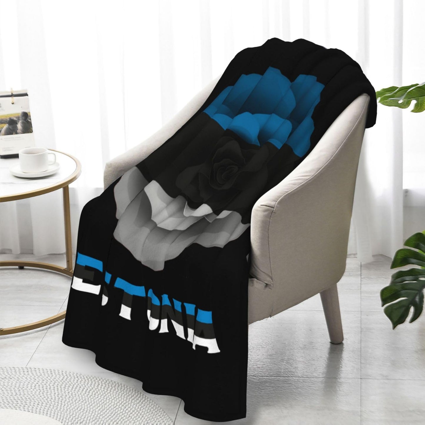 Estonia Flag Throw Blanket Lightweight Flannel Fleece Blankets Warm and Cozy Throws for Winter Bedding and Couch 30x50 Inches Thick-6