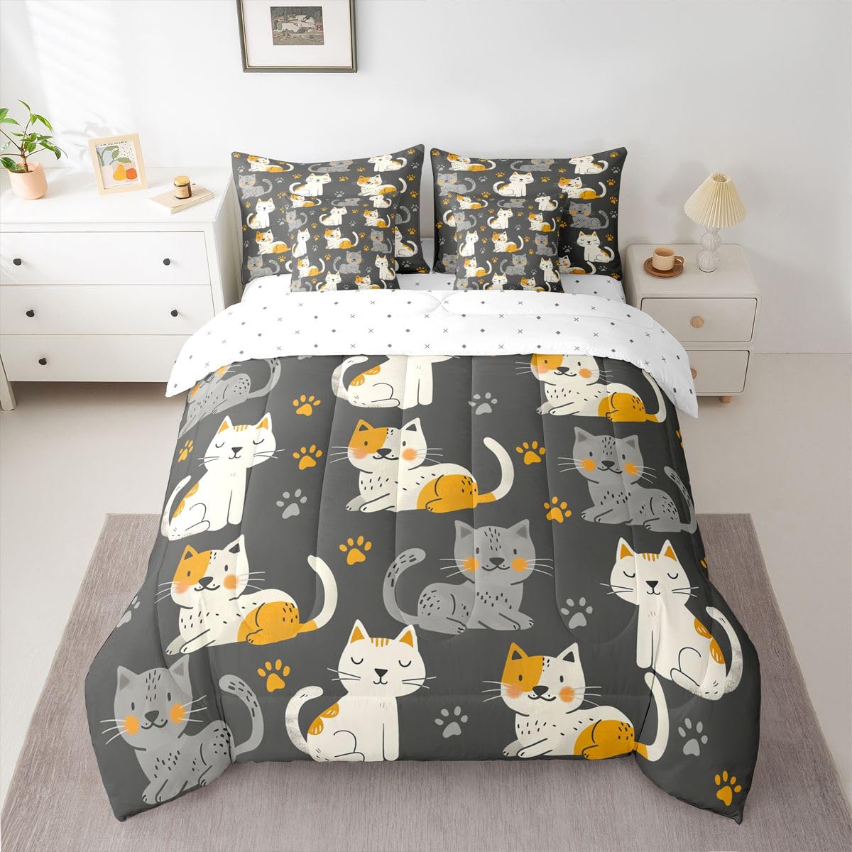 jejeloiu Boho Comforter Set with Sheets 7 Piece Twin Size Southwest Native American Design Bed in a Bag Kids Boys Girls Western Decor Bedding Set Bedroom Decor Breathable Soft Lightweight Microfiber