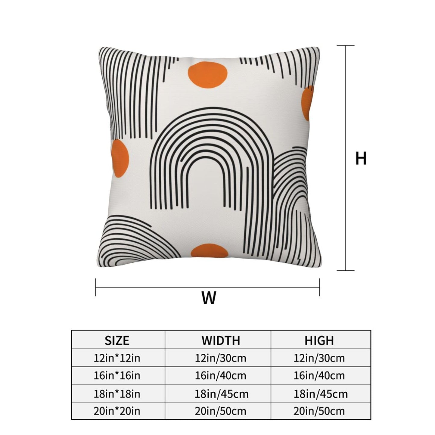 Mshutbna Mid Century Modern Throw Pillow Covers 18x18 inch Set of 2 Pillow Case Cushion Cover for Home Sofa Couch Living Room Car Decor